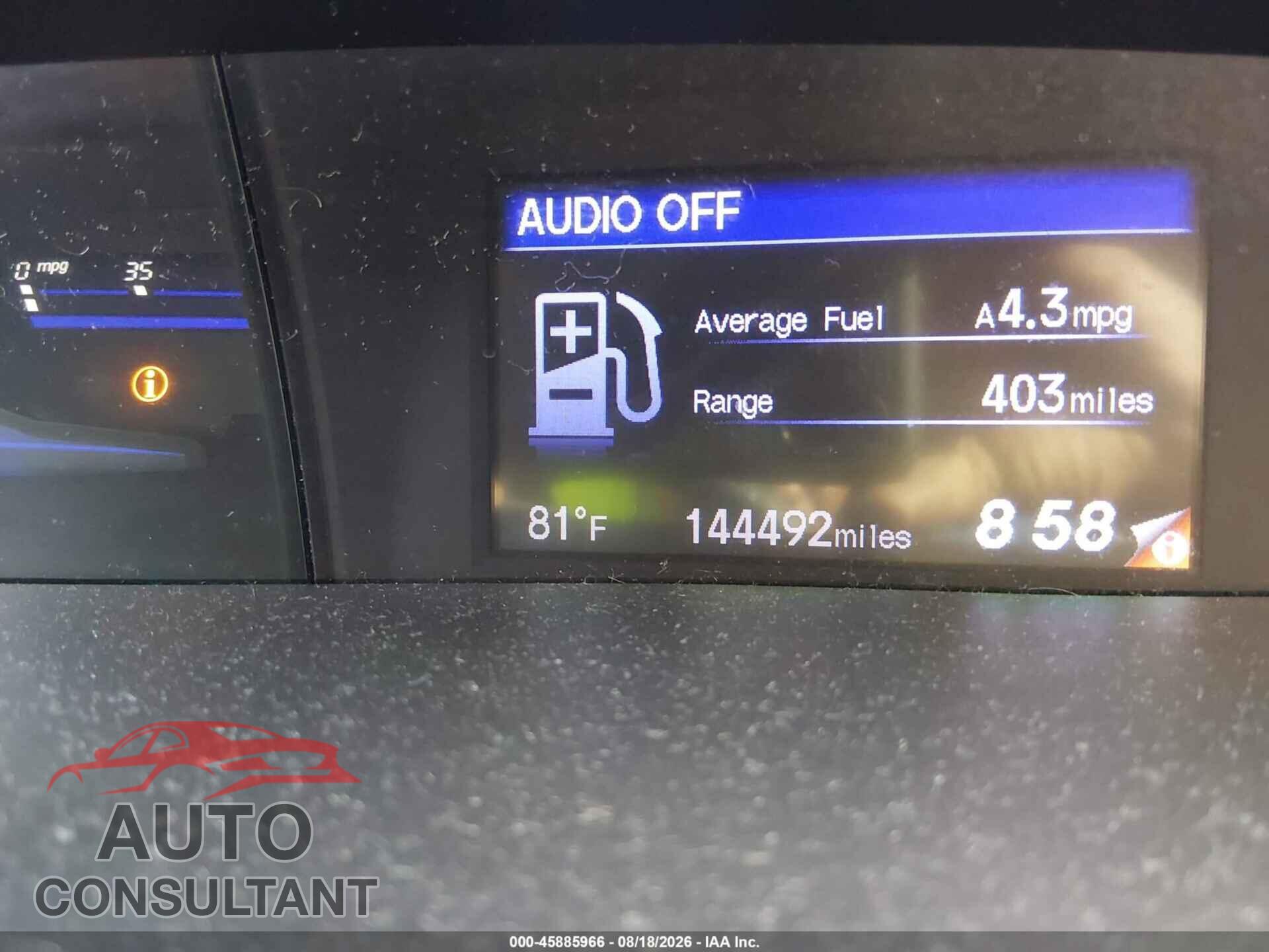 HONDA CIVIC 2012 - 19XFB2F93CE330538