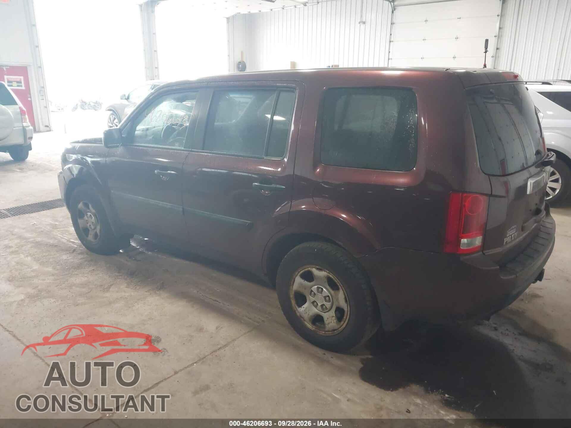 HONDA PILOT 2011 - 5FNYF4H21BB040512