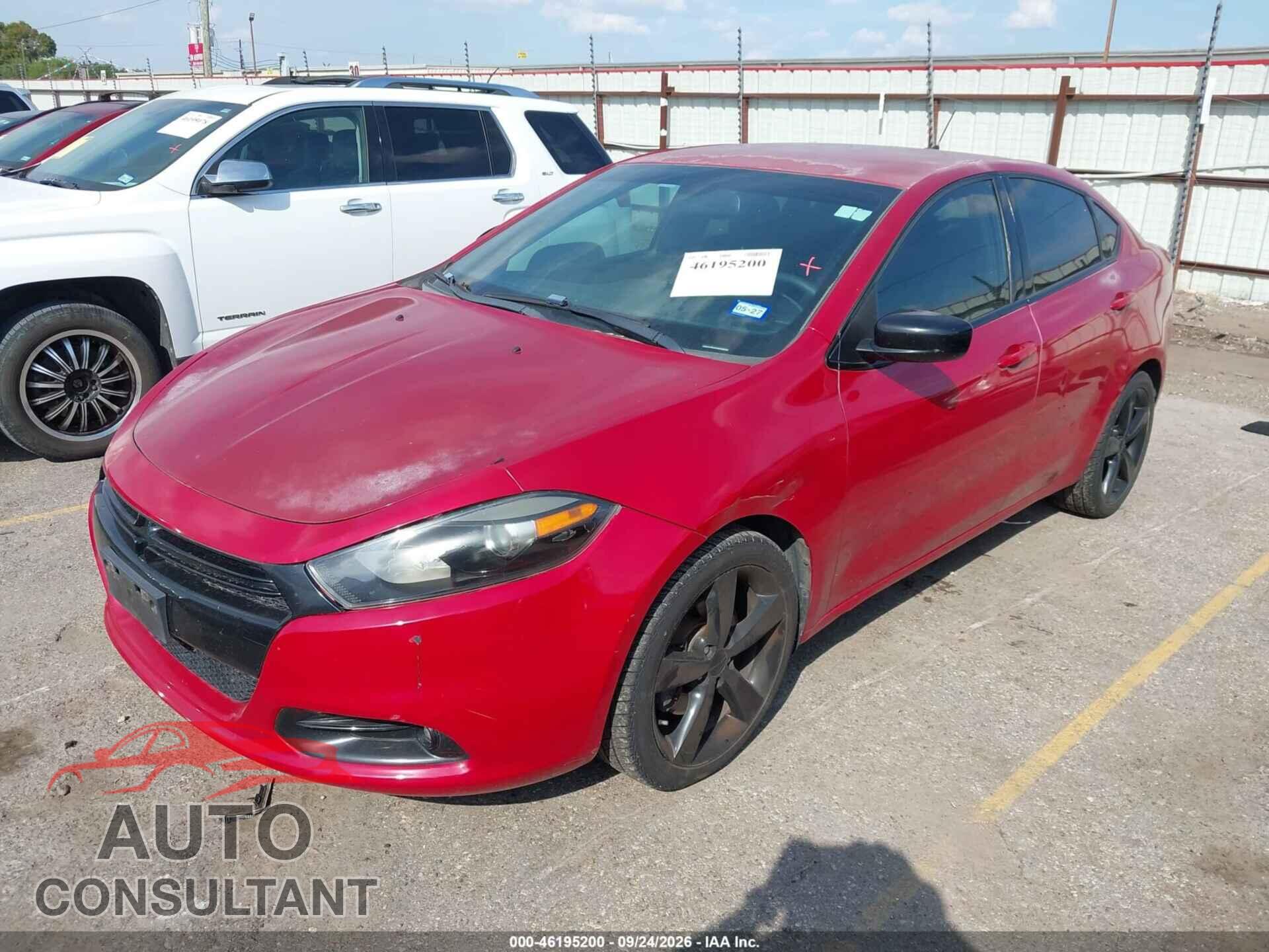 DODGE DART 2016 - 1C3CDFBB5GD578718