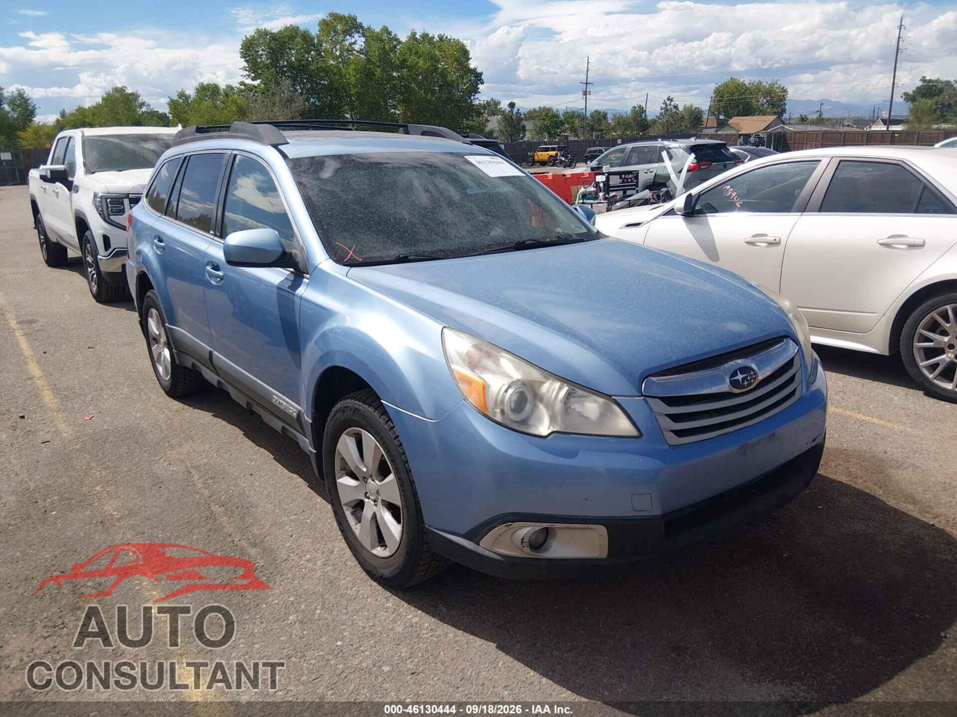 SUBARU OUTBACK 2012 - 4S4BRBGC4C3204535