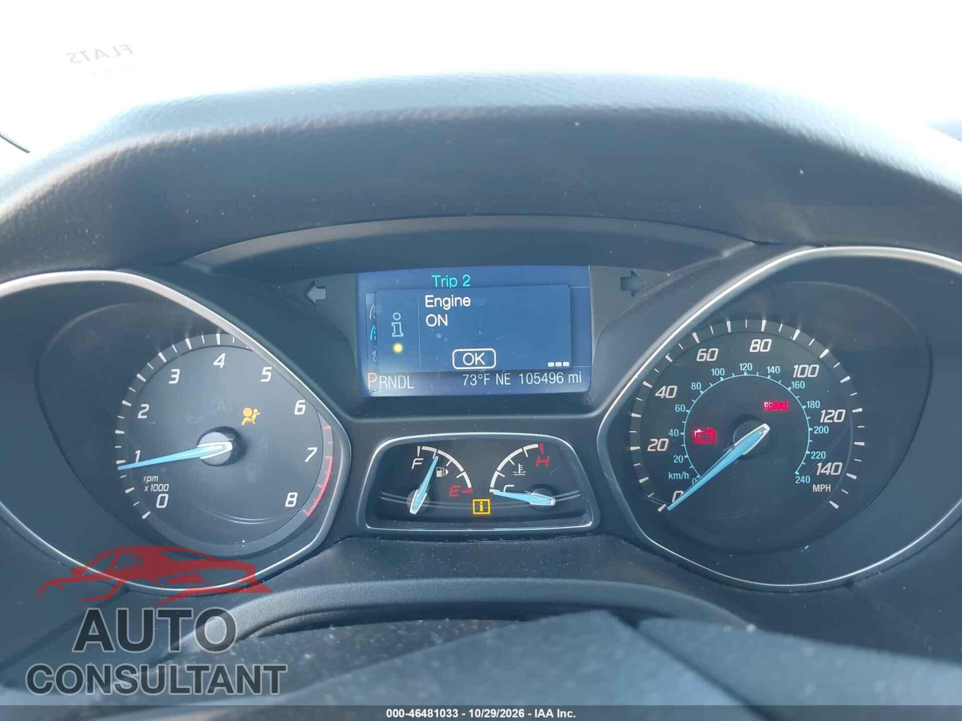 FORD FOCUS 2013 - 1FADP3F25DL305401