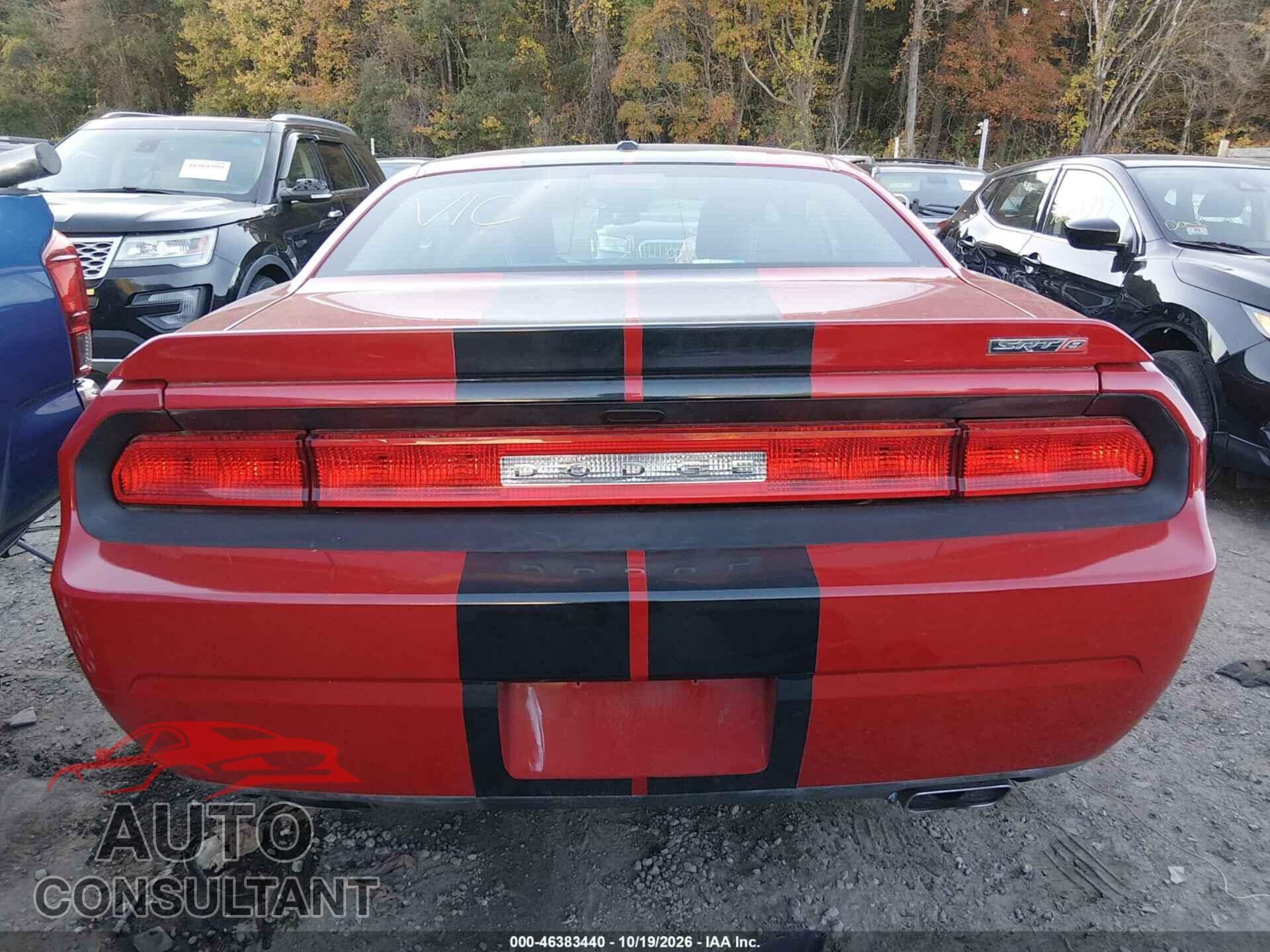 DODGE CHALLENGER 2012 - 2C3CDYCJ6CH127618