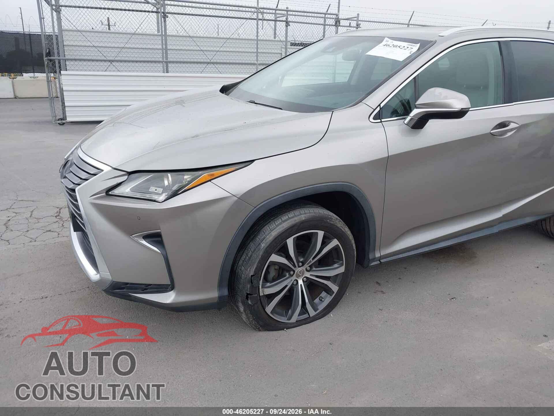 LEXUS RX 350 2017 - 2T2ZZMCA2HC042000