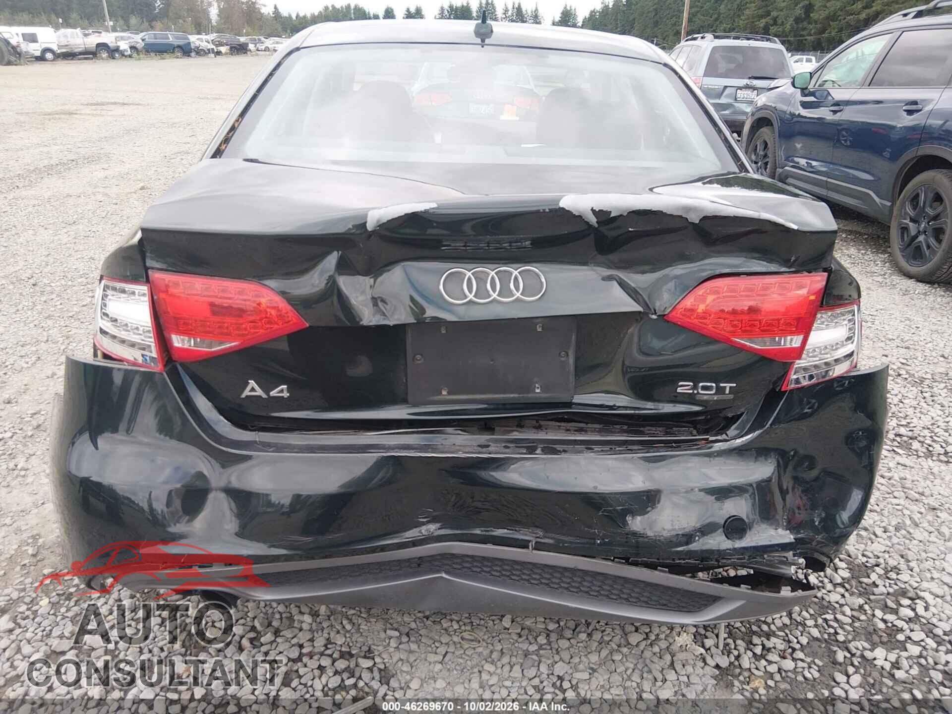 AUDI A4 2012 - WAUFFAFL5CA086451