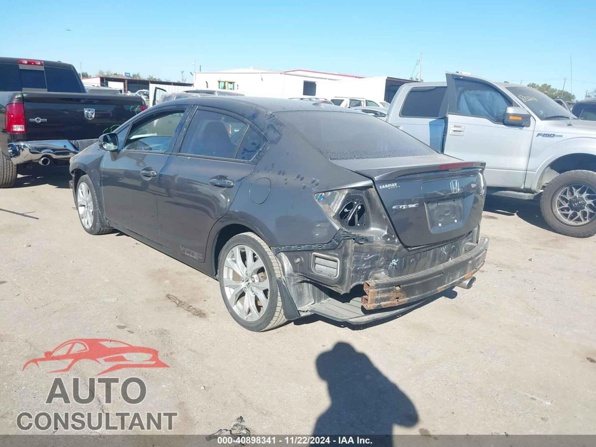 HONDA CIVIC 2012 - 2HGFB6E52CH701409