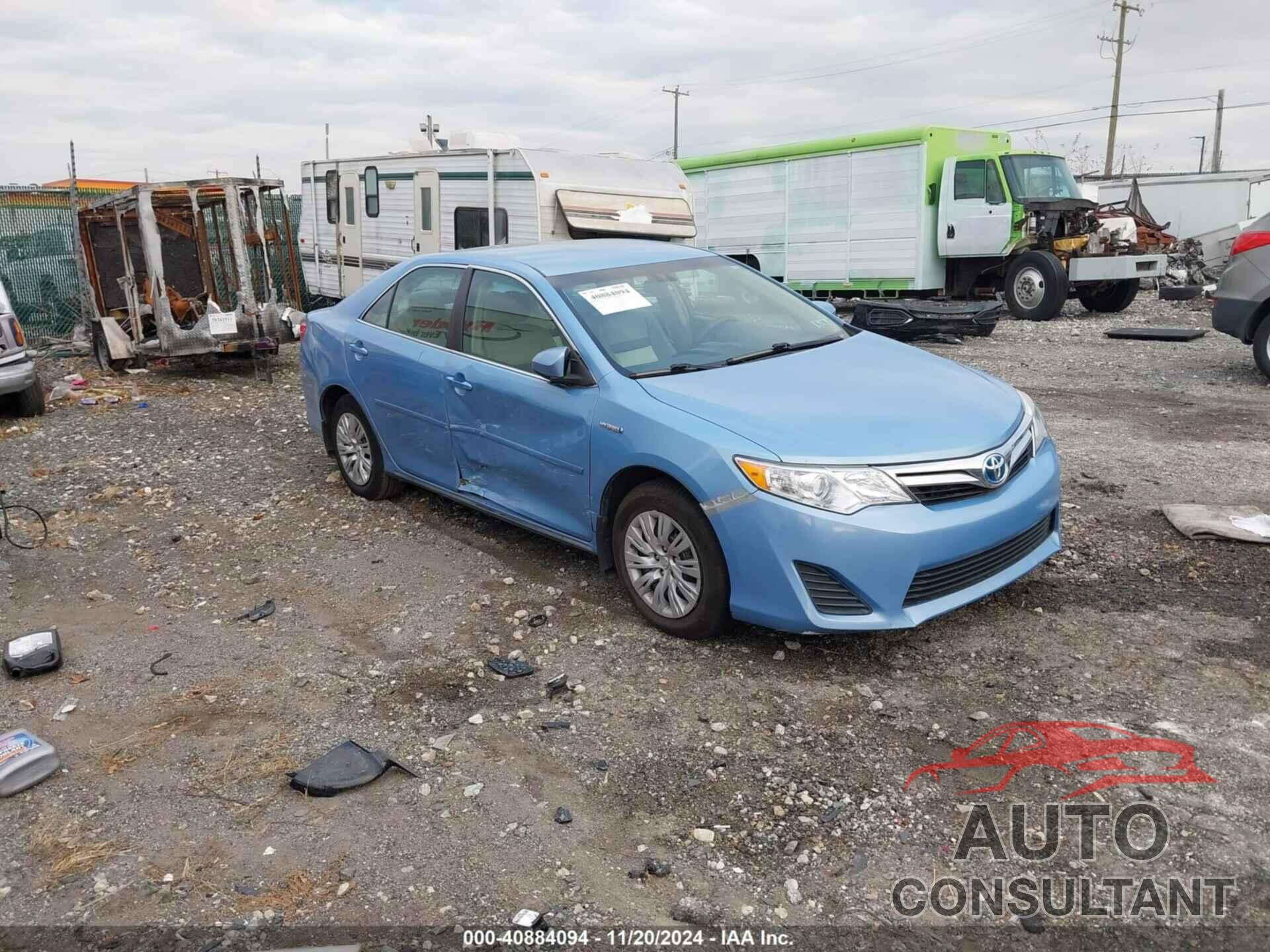 TOYOTA CAMRY HYBRID 2012 - 4T1BD1FK6CU039664