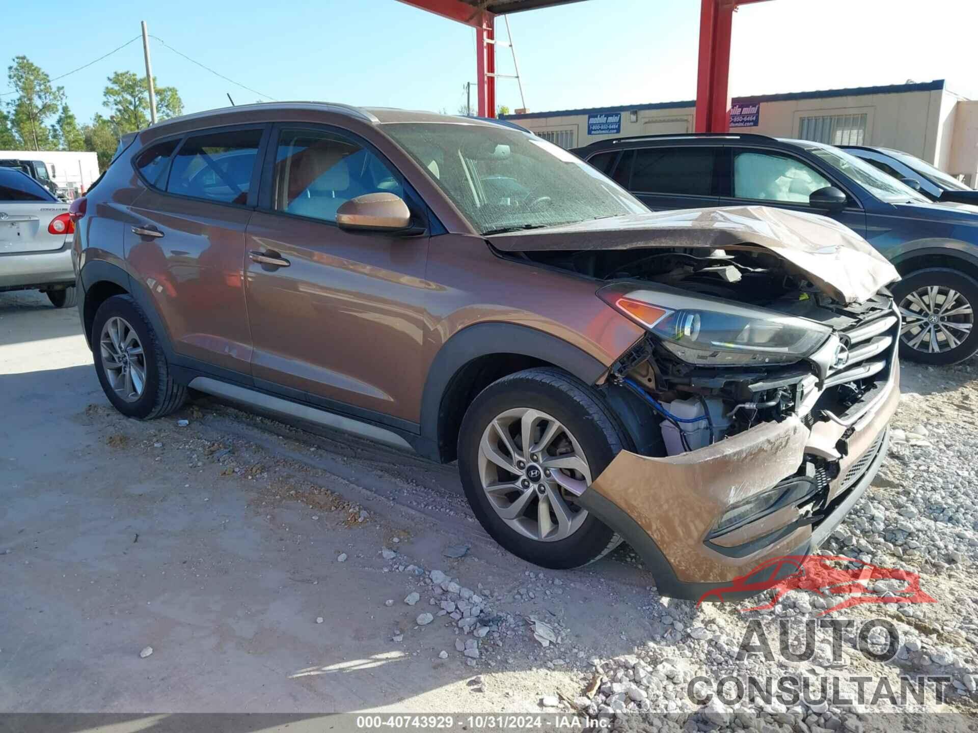 HYUNDAI TUCSON 2017 - KM8J33A48HU334985