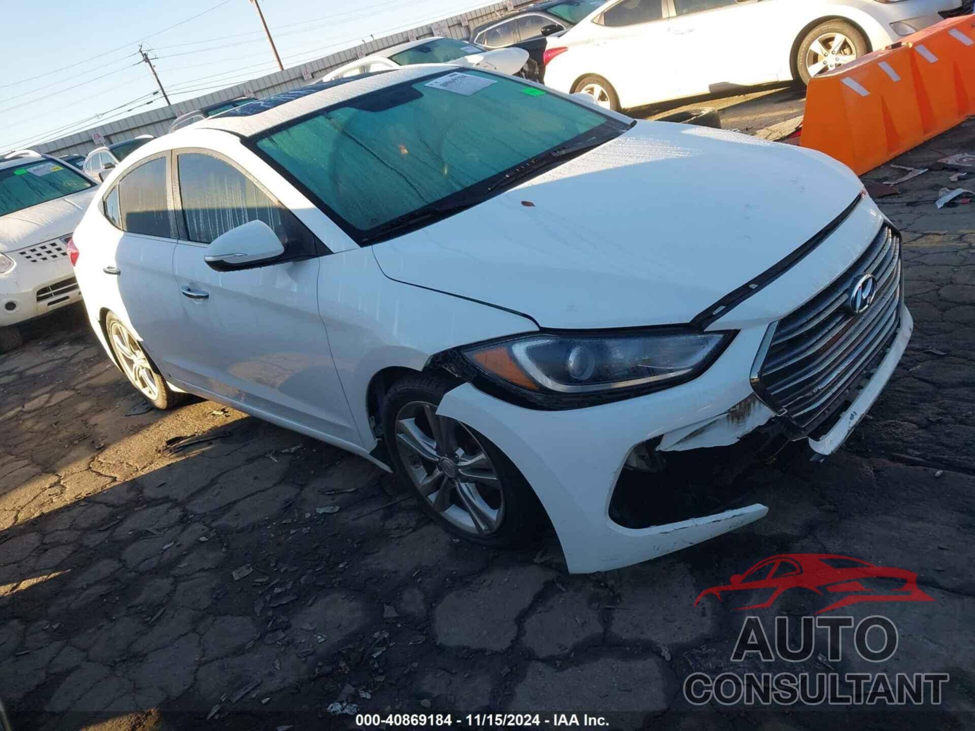 HYUNDAI ELANTRA 2017 - 5NPD84LF6HH052832