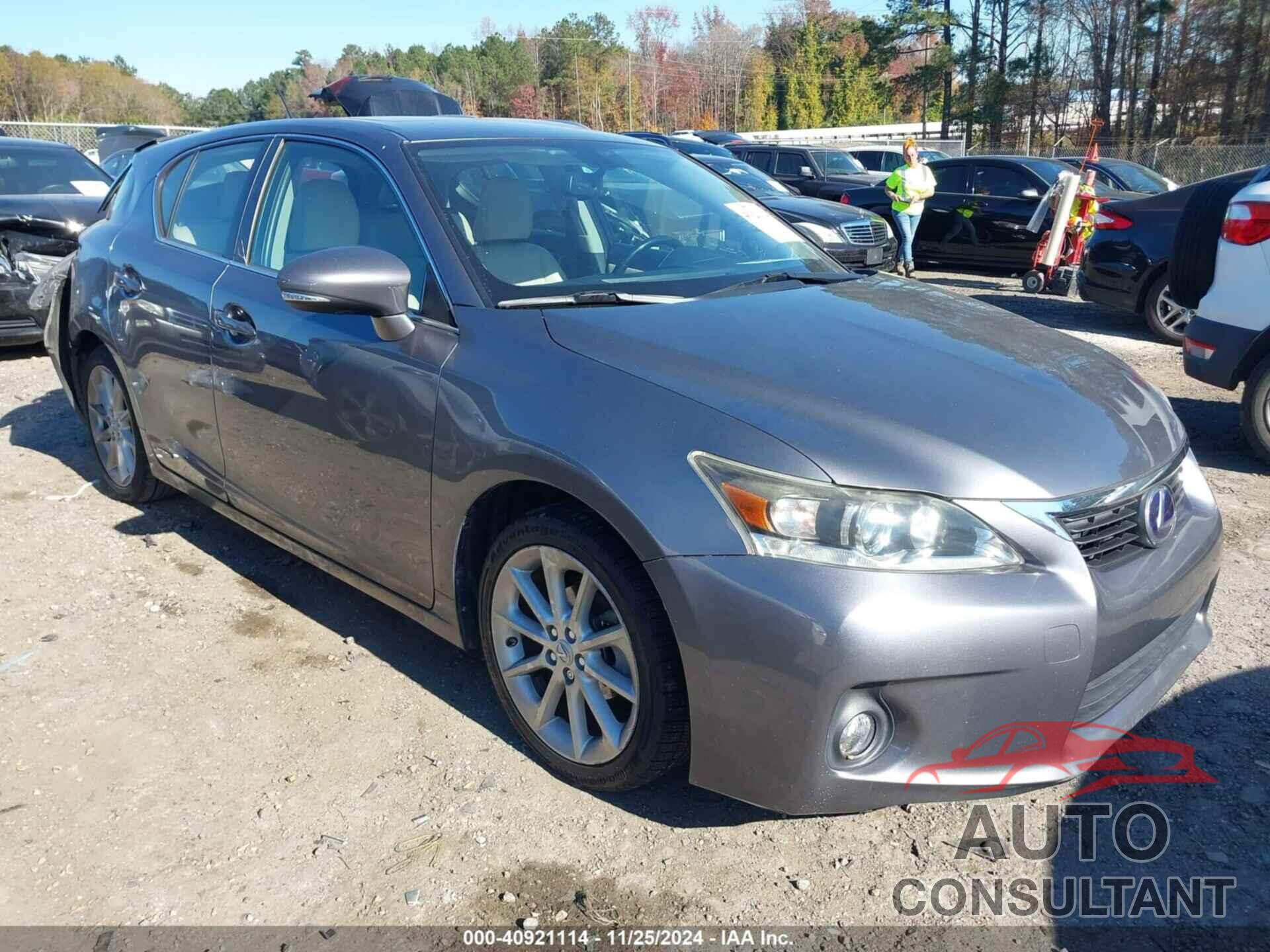 LEXUS CT 200H 2012 - JTHKD5BH6C2118574