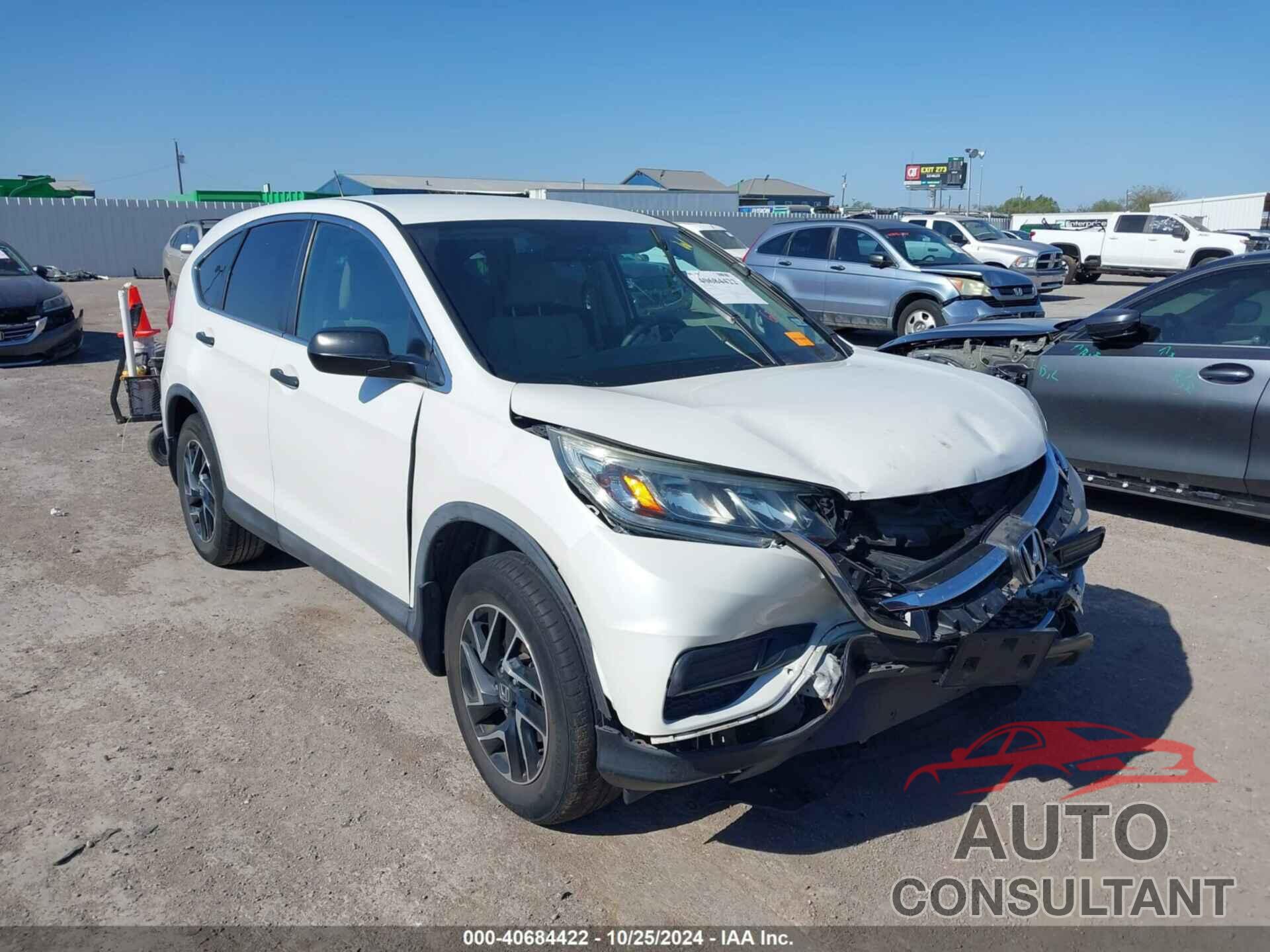 HONDA CR-V 2016 - 5J6RM4H44GL078648