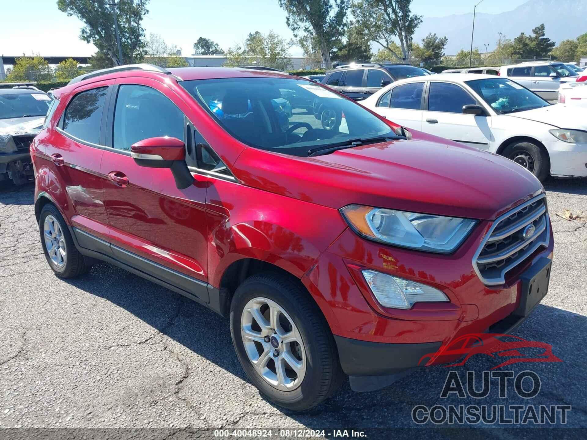 FORD ECOSPORT 2018 - MAJ3P1TE2JC179590