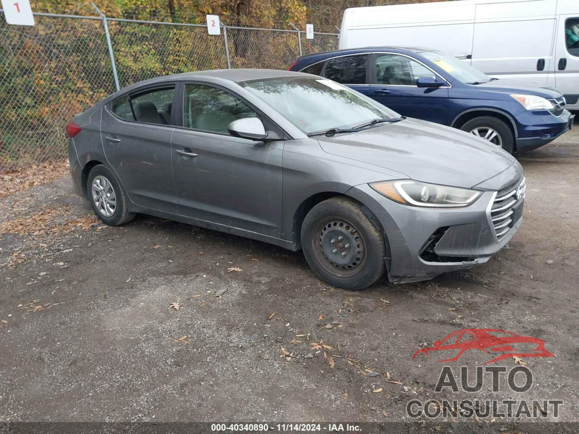 HYUNDAI ELANTRA 2017 - KMHD74LF0HU428591