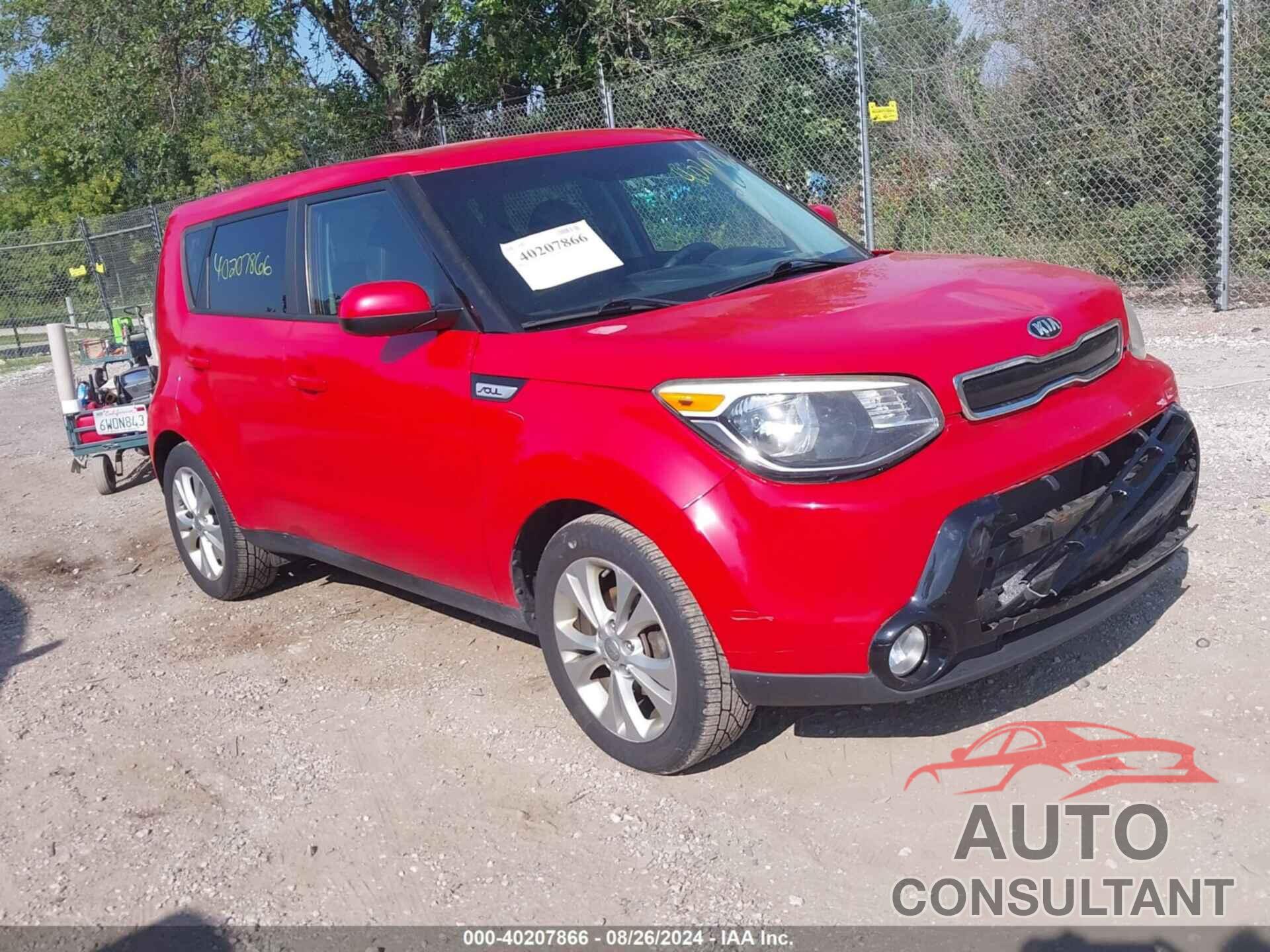 KIA SOUL 2016 - KNDJP3A5XG7829378