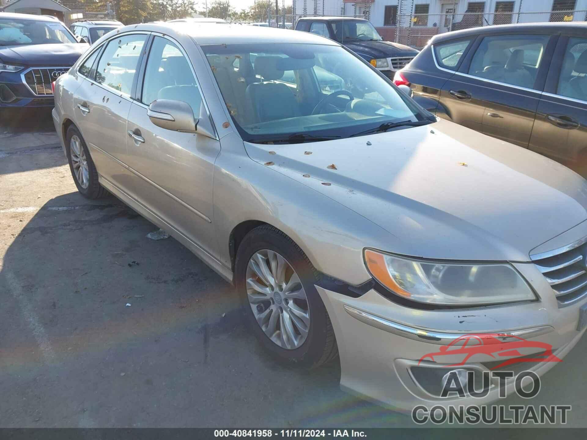 HYUNDAI AZERA 2011 - KMHFC4DF1BA526198