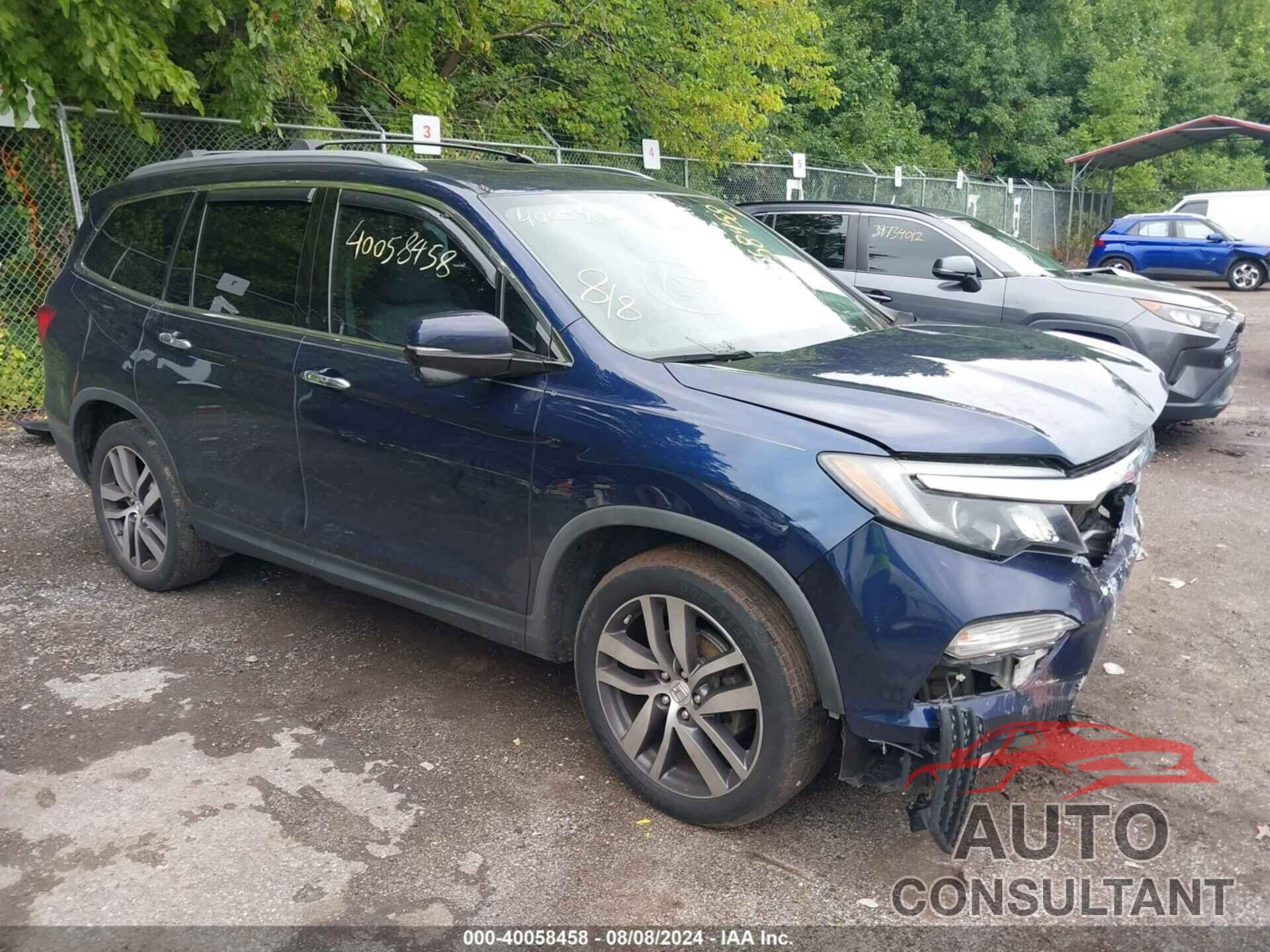 HONDA PILOT 2017 - 5FNYF6H91HB030290