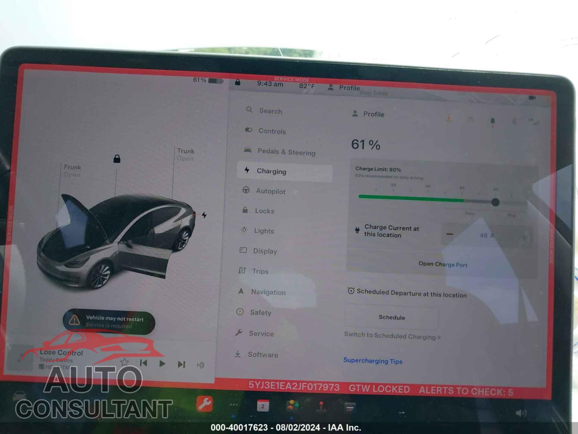TESLA MODEL 3 2018 - 5YJ3E1EA2JF017973