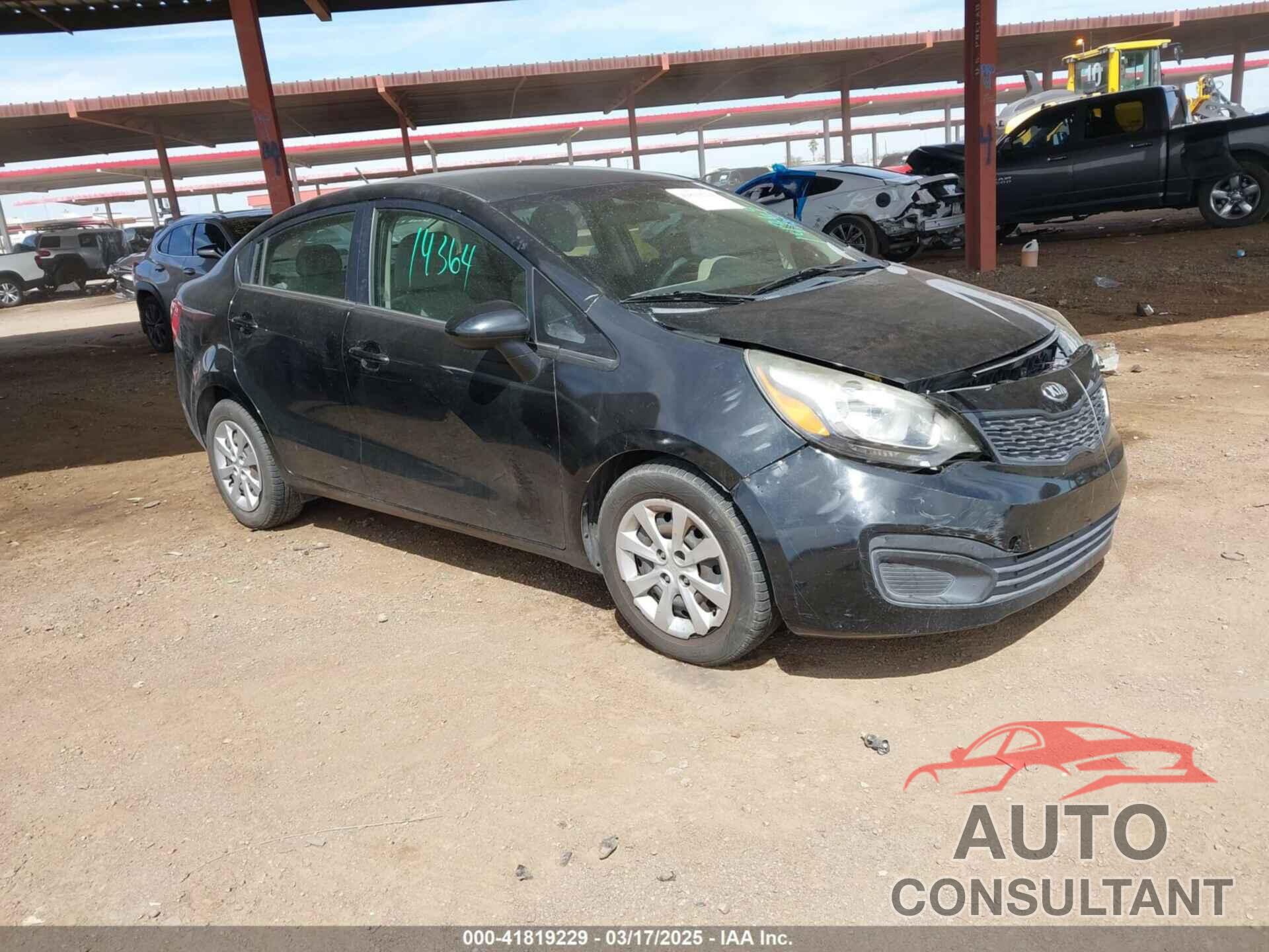 KIA RIO 2014 - KNABM4A38E6389008
