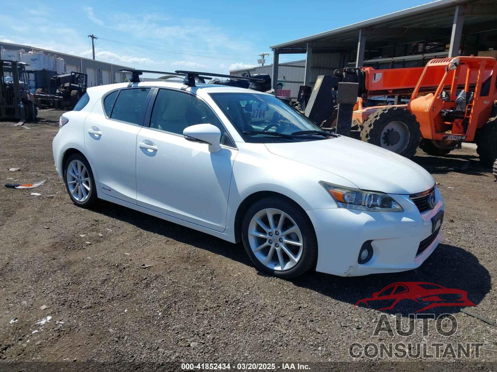 LEXUS CT 200H 2013 - JTHKD5BH6D2134808
