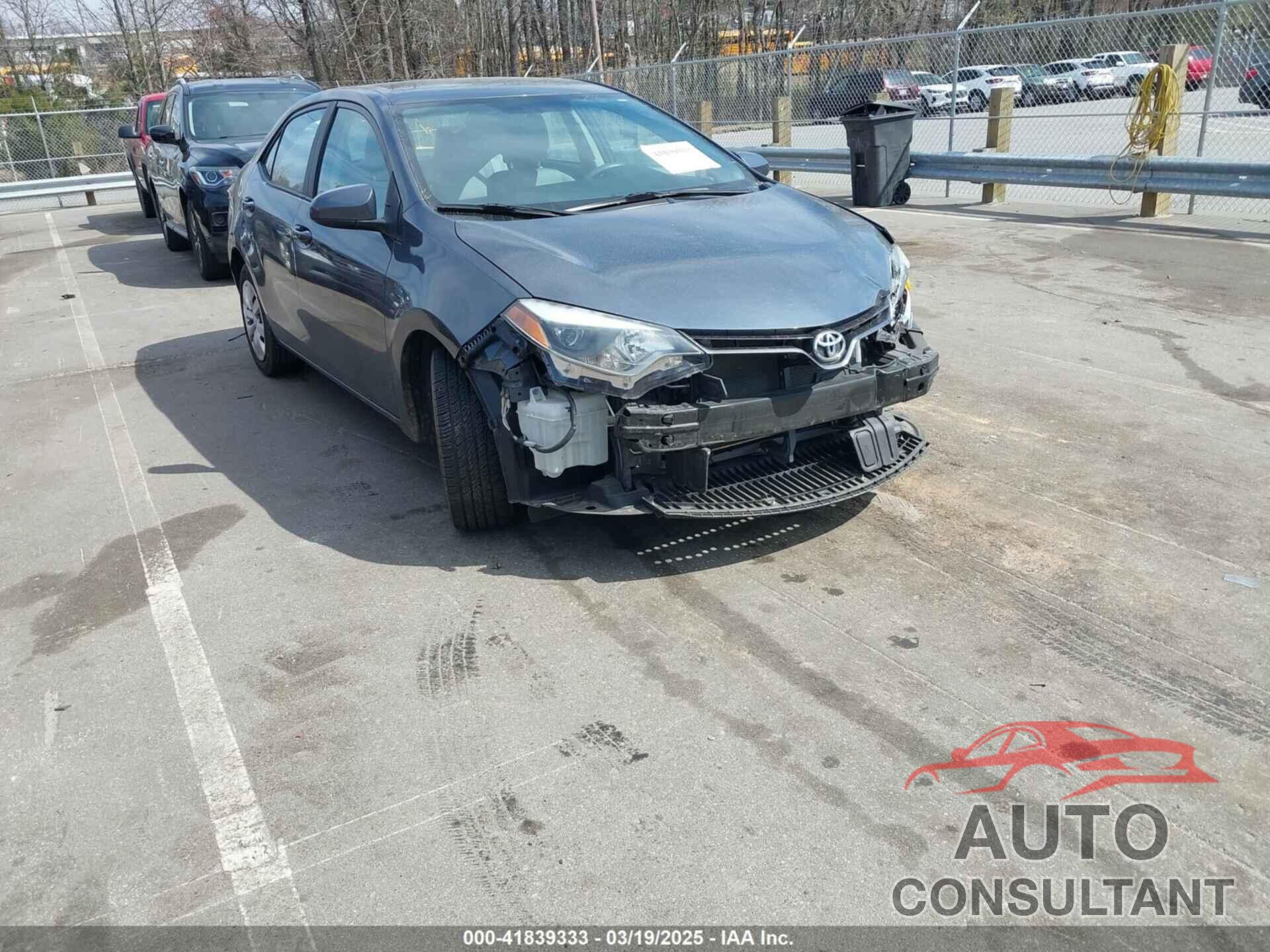 TOYOTA COROLLA 2015 - 2T1BURHE2FC466870