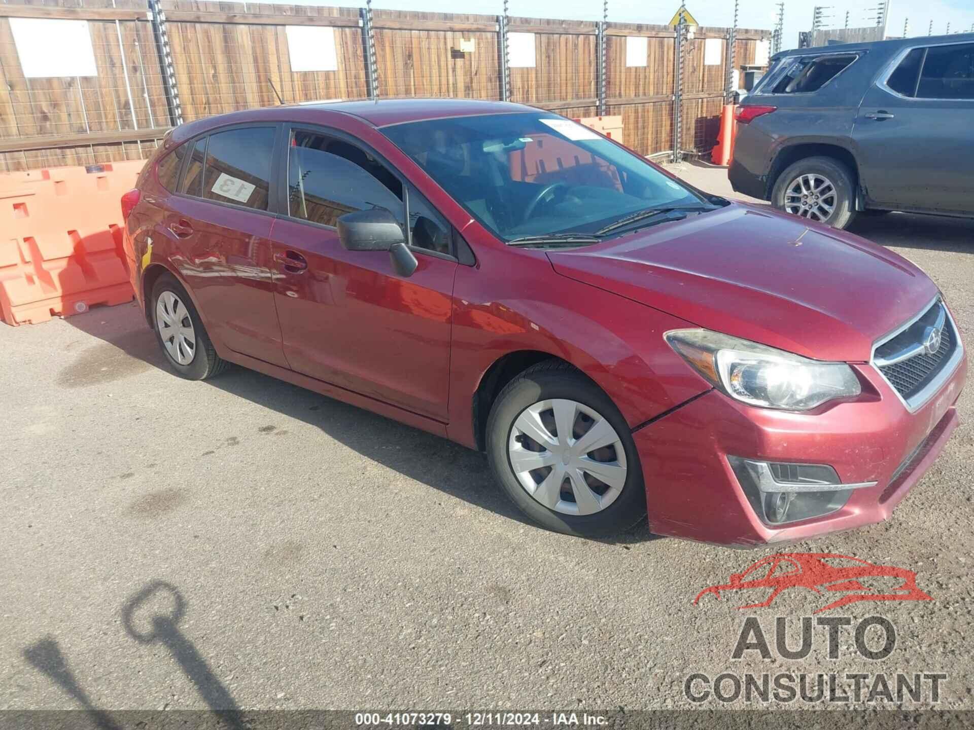 SUBARU IMPREZA 2016 - JF1GPAA6XG8200100