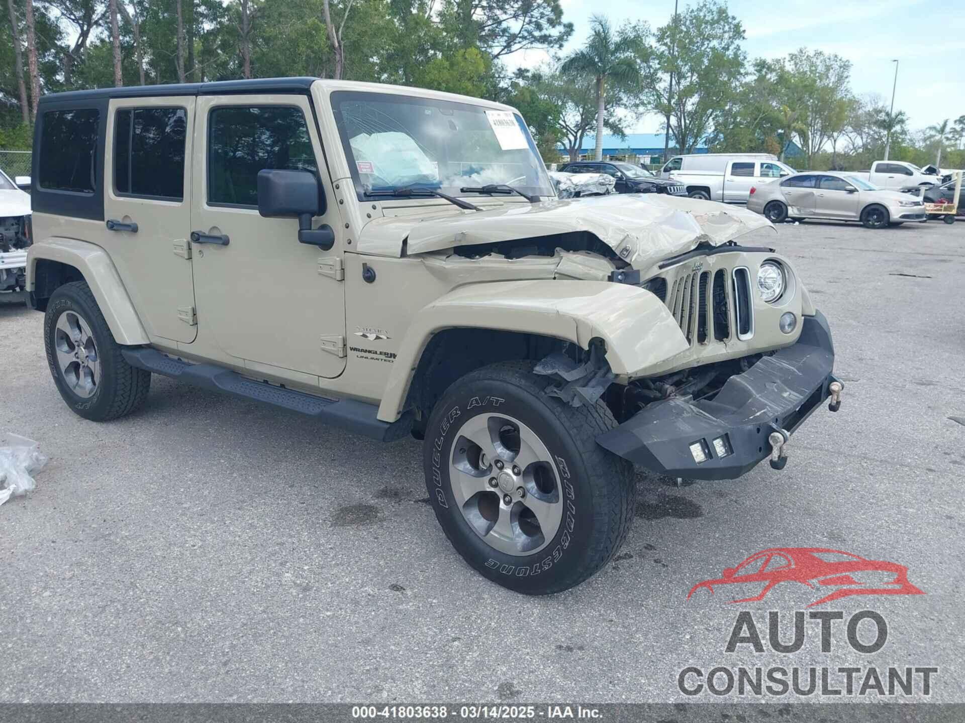 JEEP WRANGLER JK UNLIMITED 2018 - 1C4BJWEG8JL823712