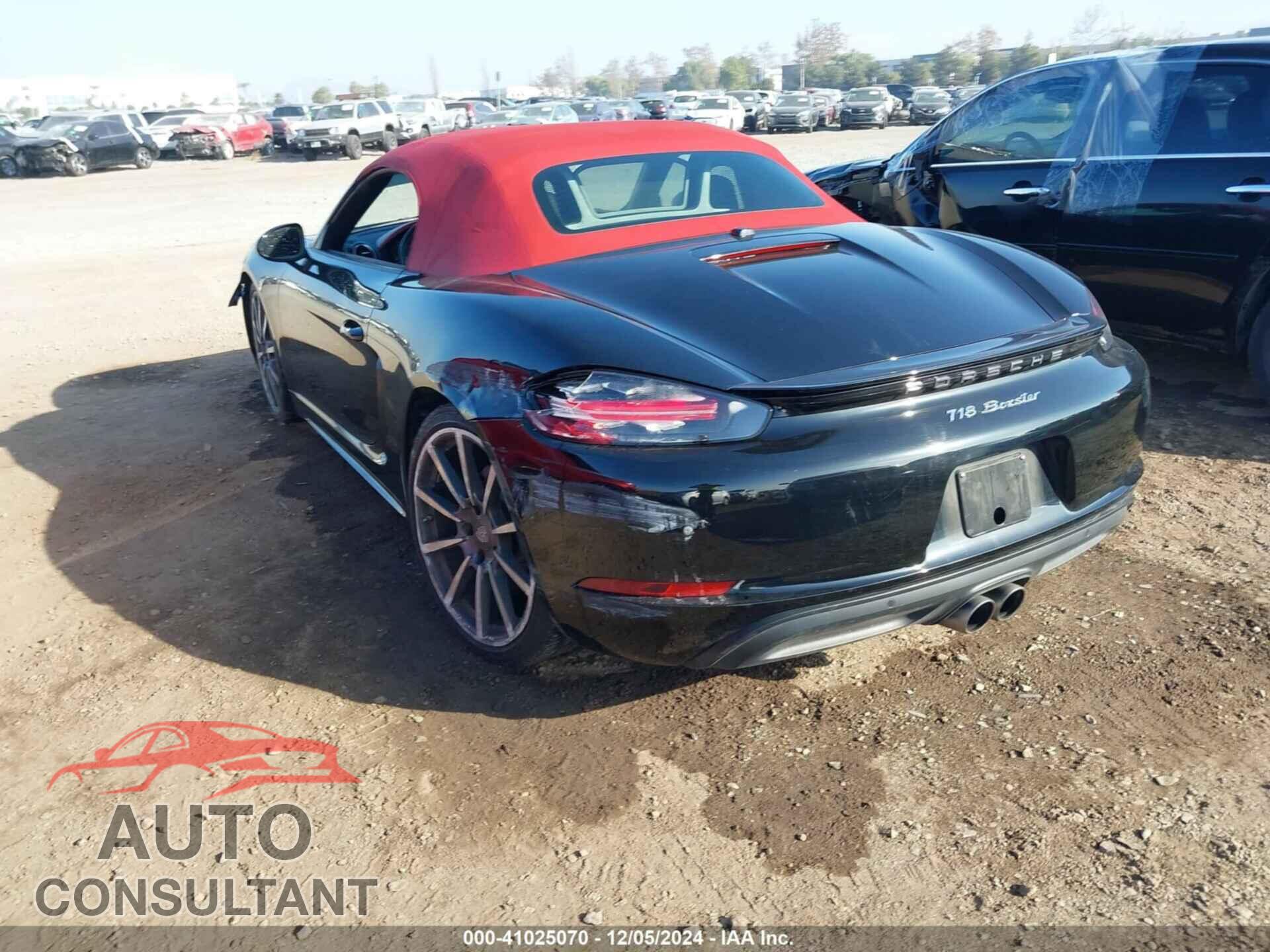 PORSCHE 718 BOXSTER 2017 - WP0CA2A83HS220176