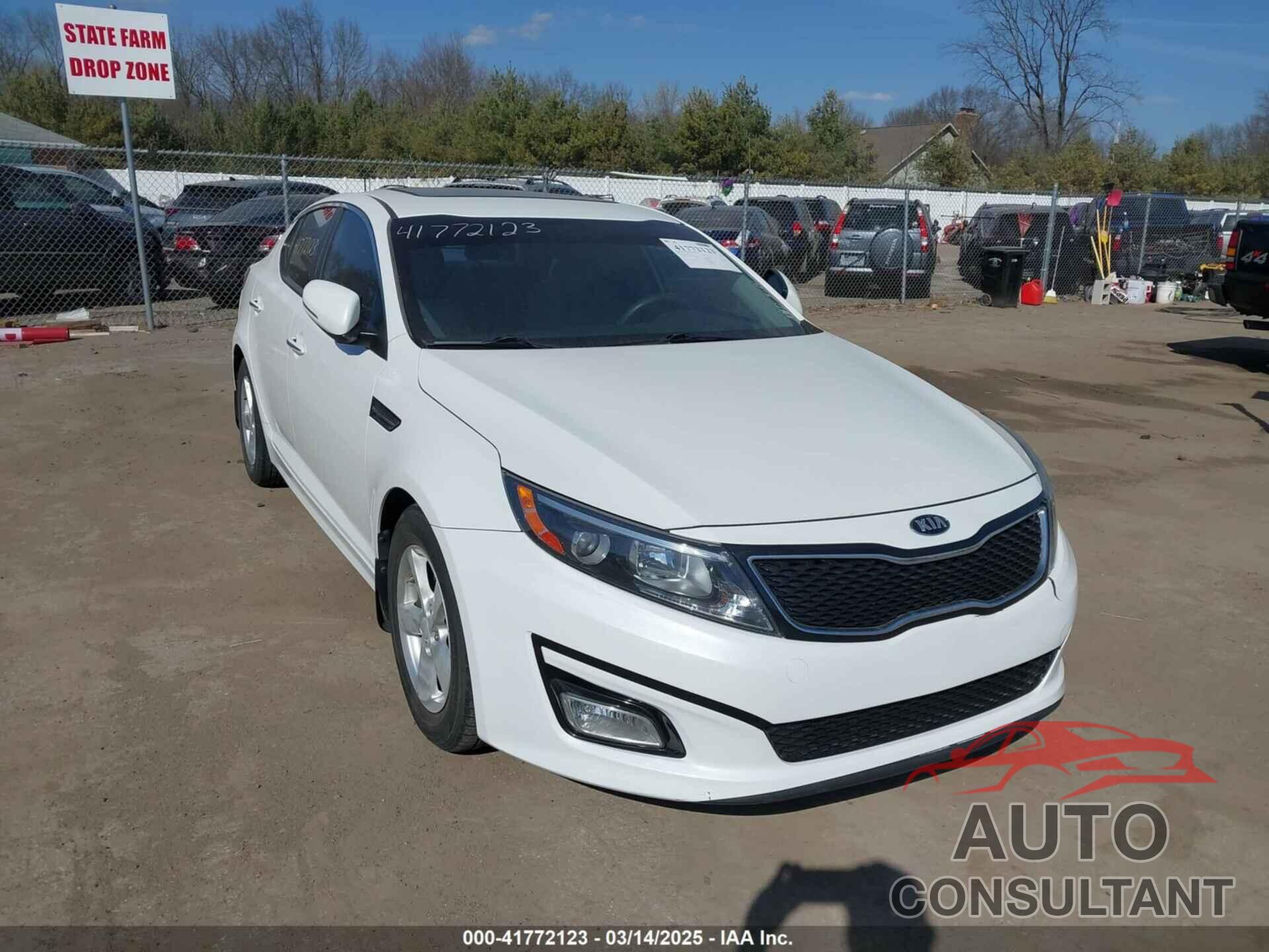 KIA OPTIMA 2015 - KNAGM4A71F5645173