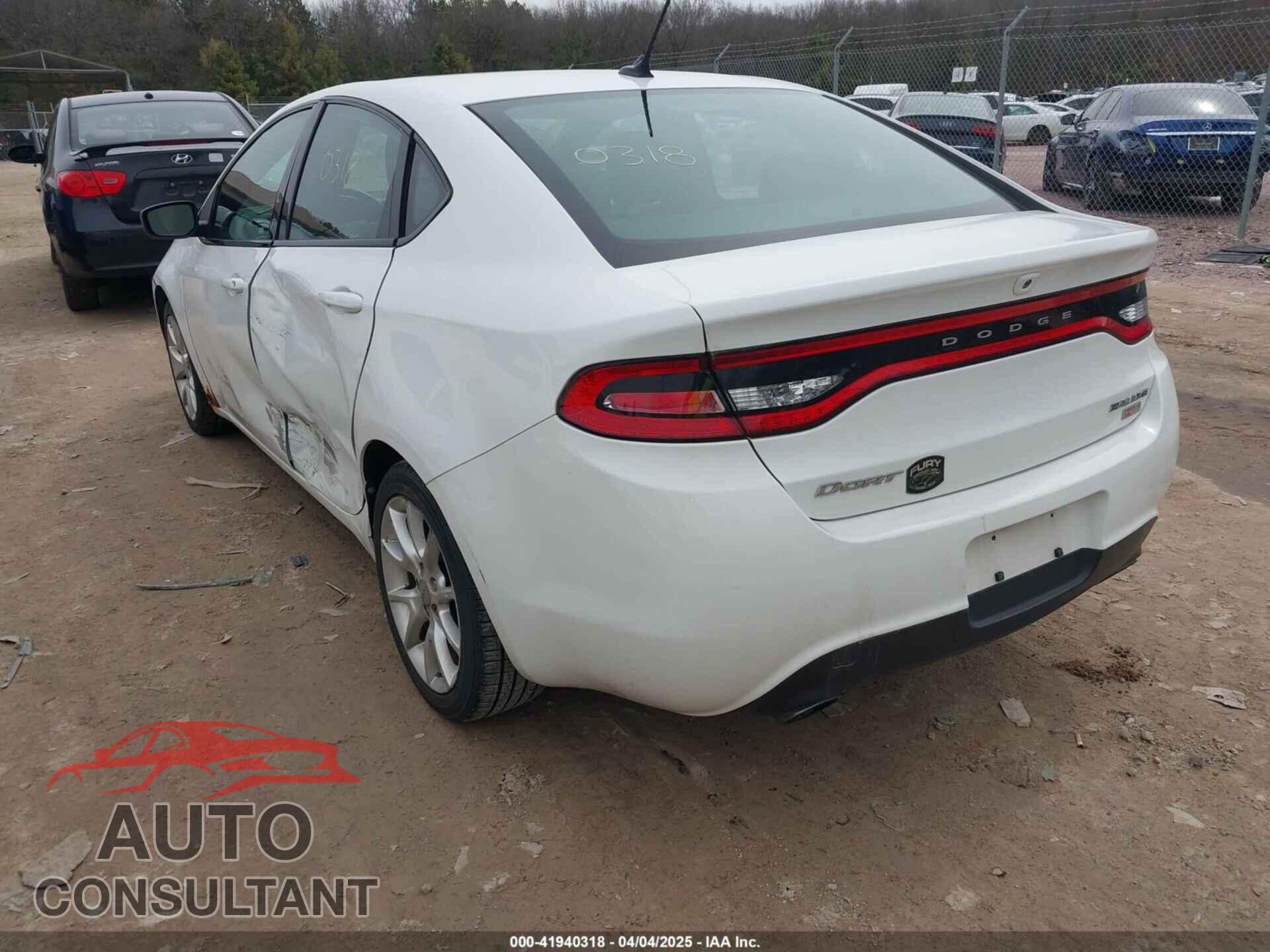 DODGE DART 2013 - 1C3CDFBH5DD157405