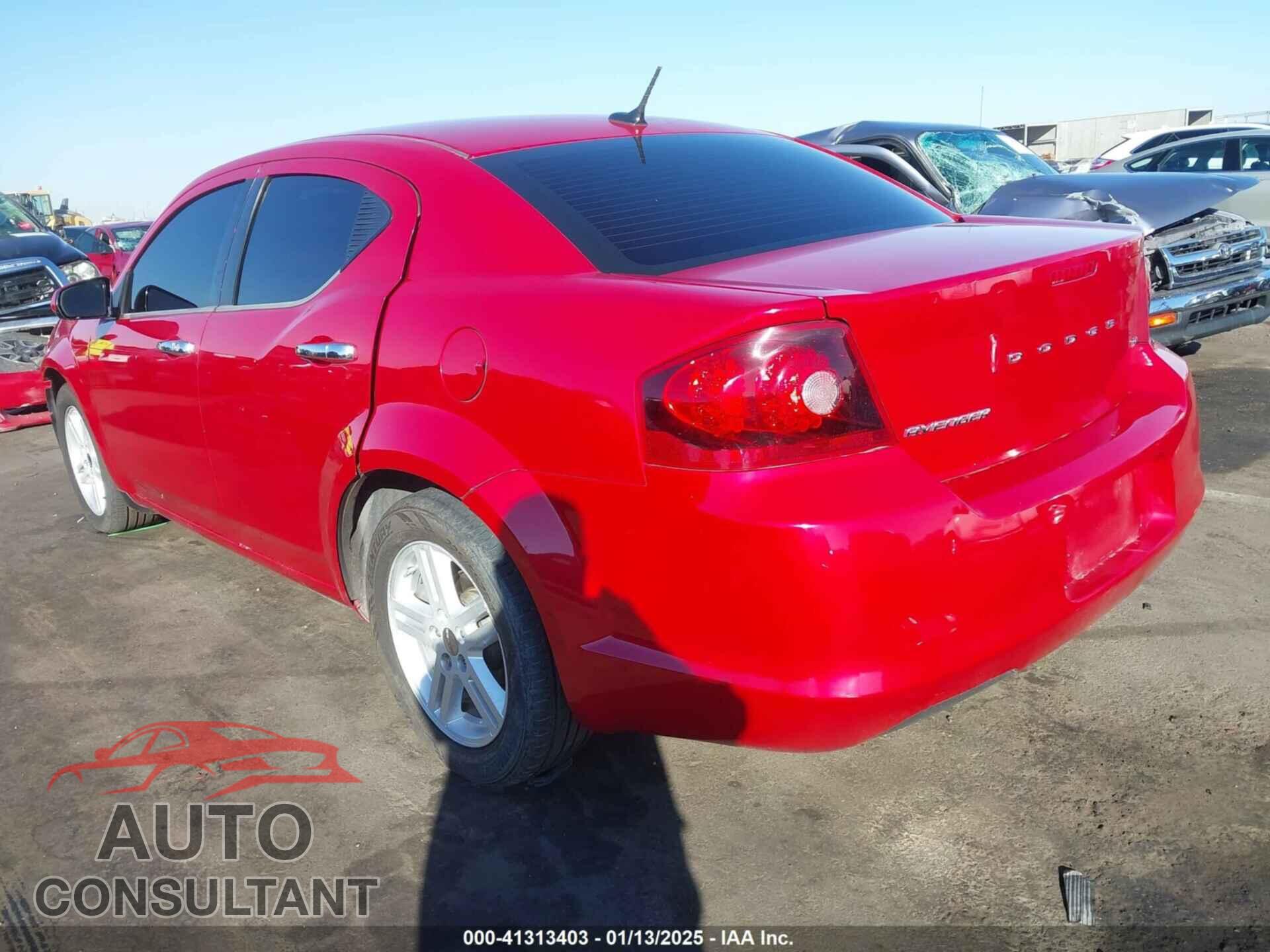 DODGE AVENGER 2013 - 1C3CDZCB1DN623773
