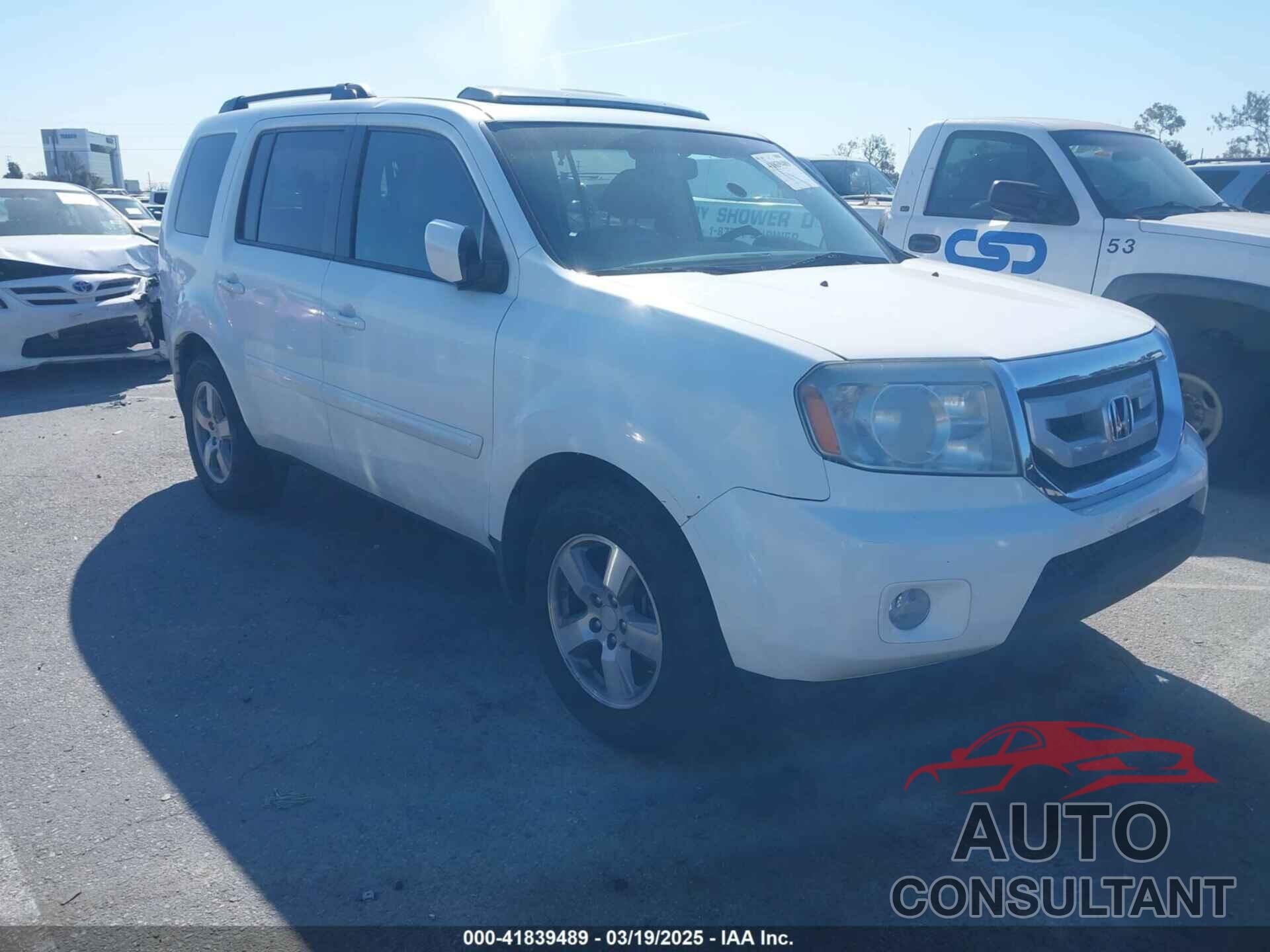 HONDA PILOT 2010 - 5FNYF3H57AB022986