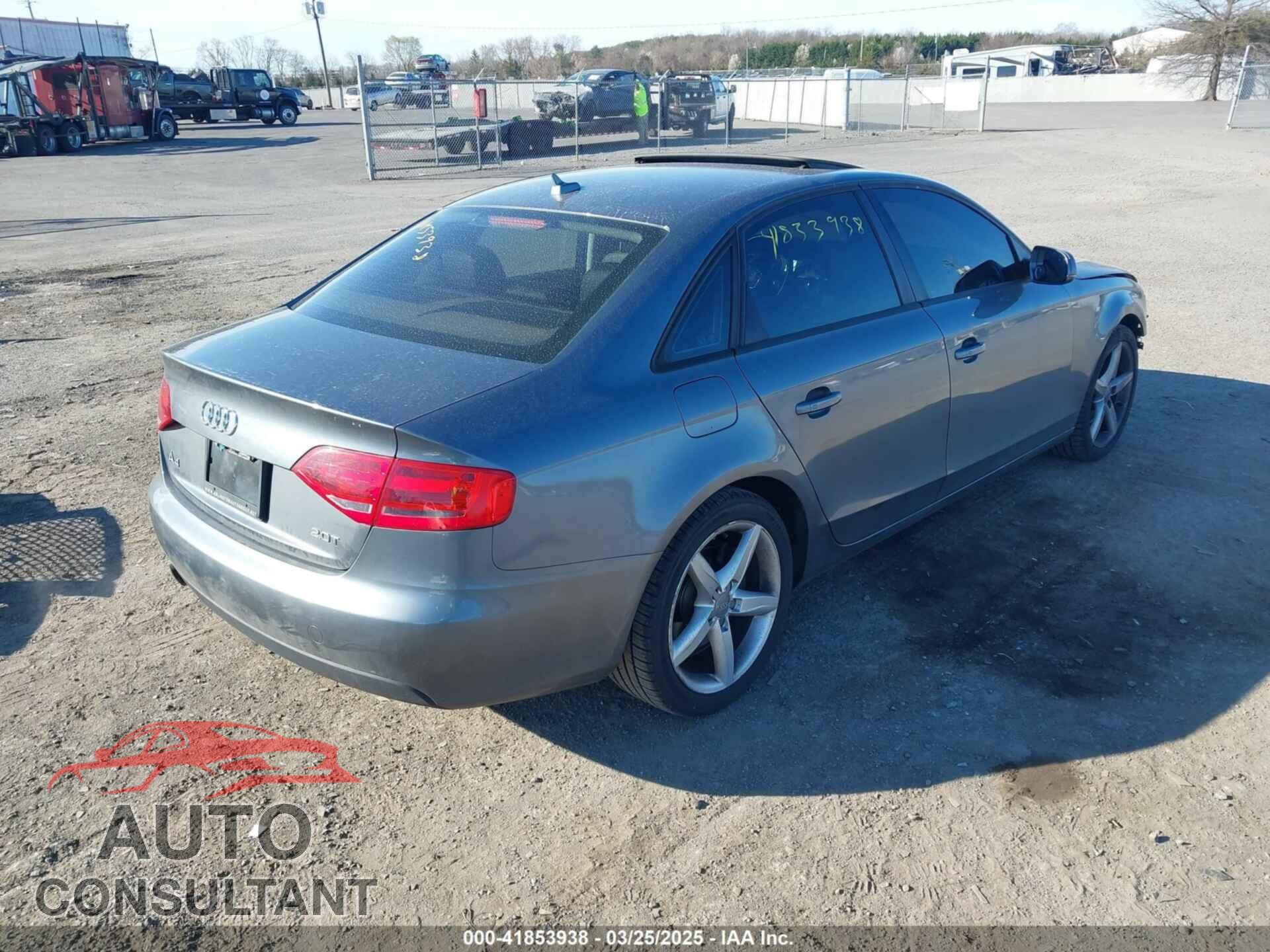 AUDI A4 2012 - WAUAFAFL8CA119095