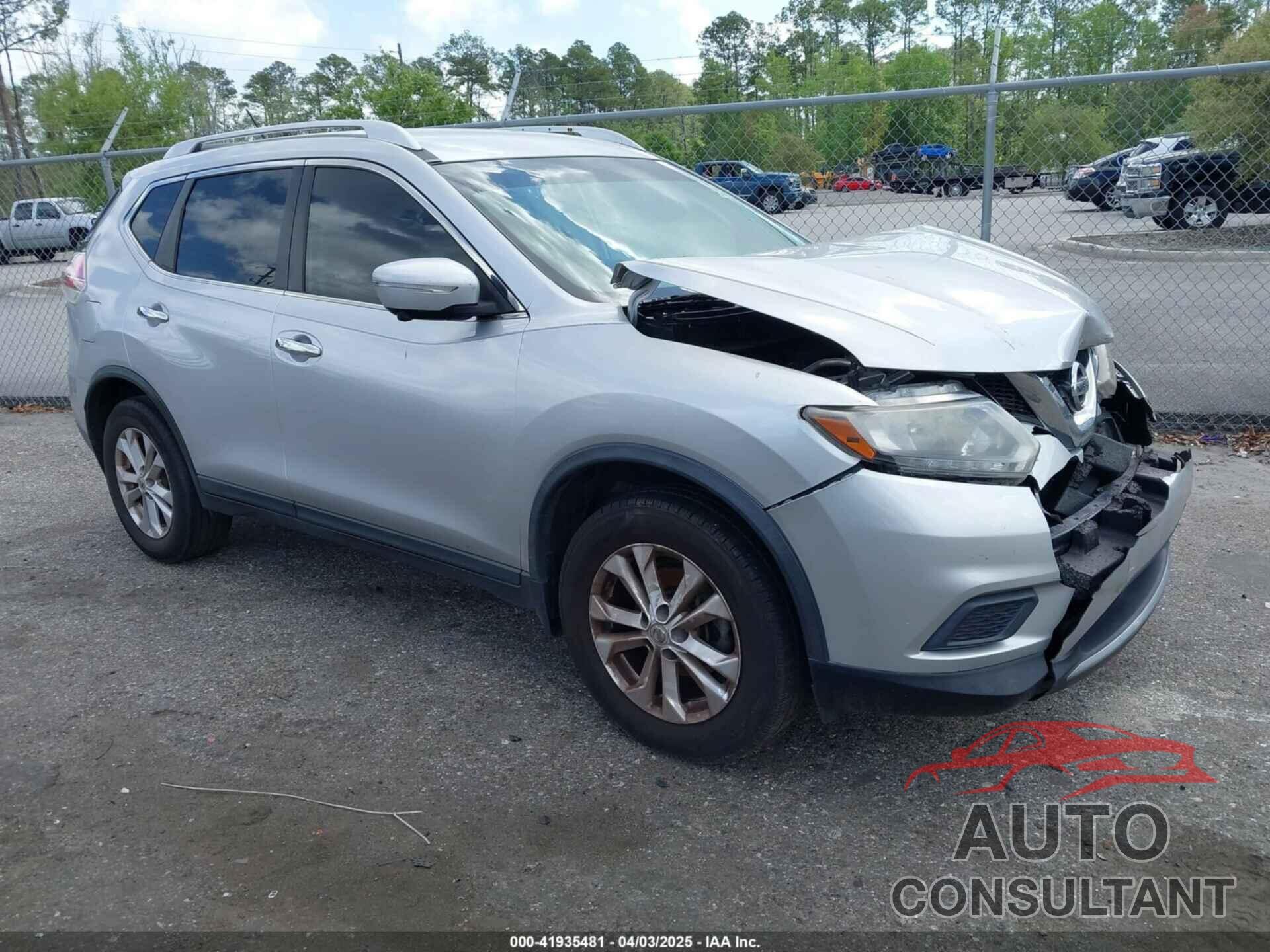 NISSAN ROGUE 2015 - KNMAT2MT5FP504510