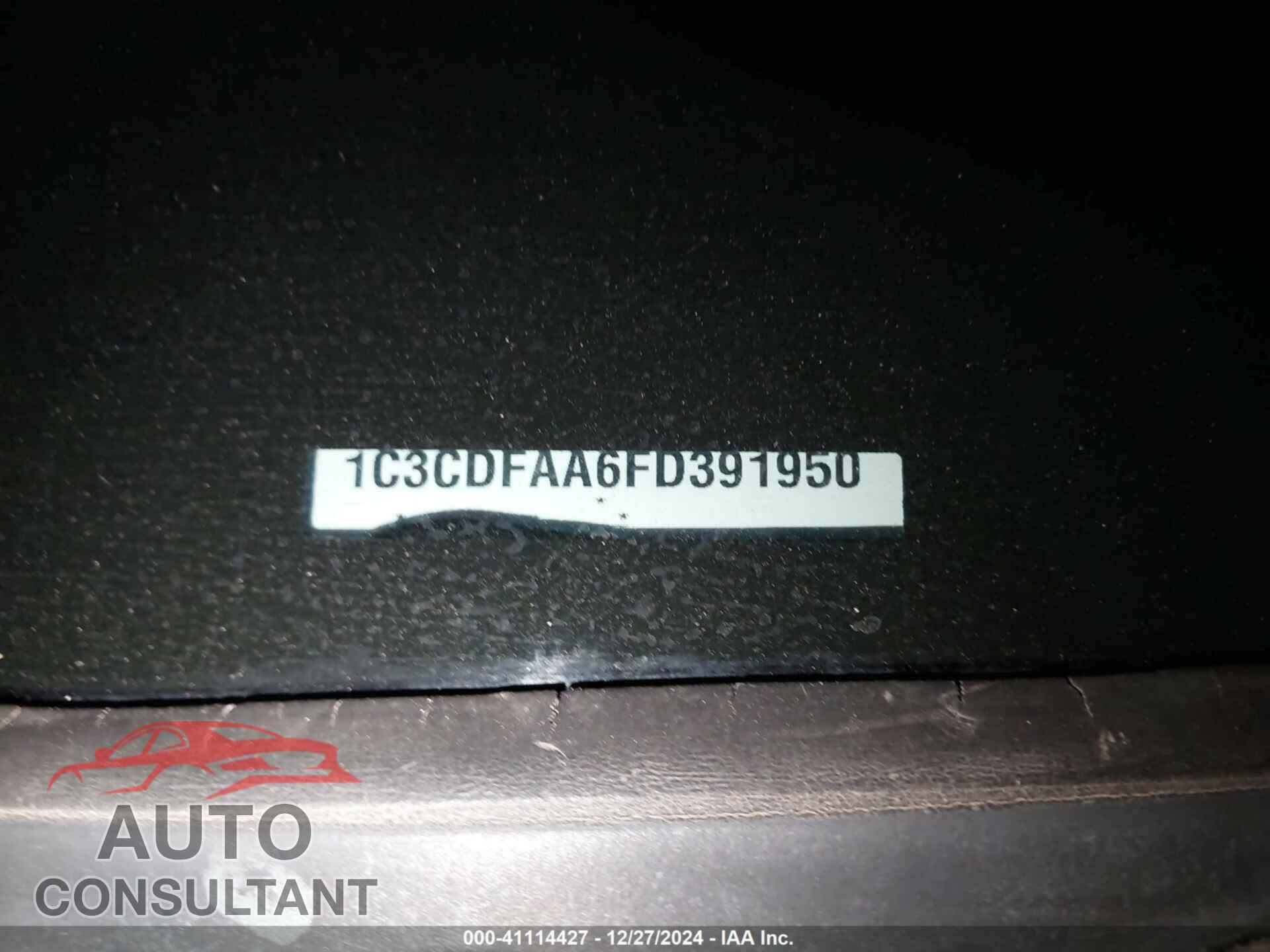 DODGE DART 2015 - 1C3CDFAA6FD391950