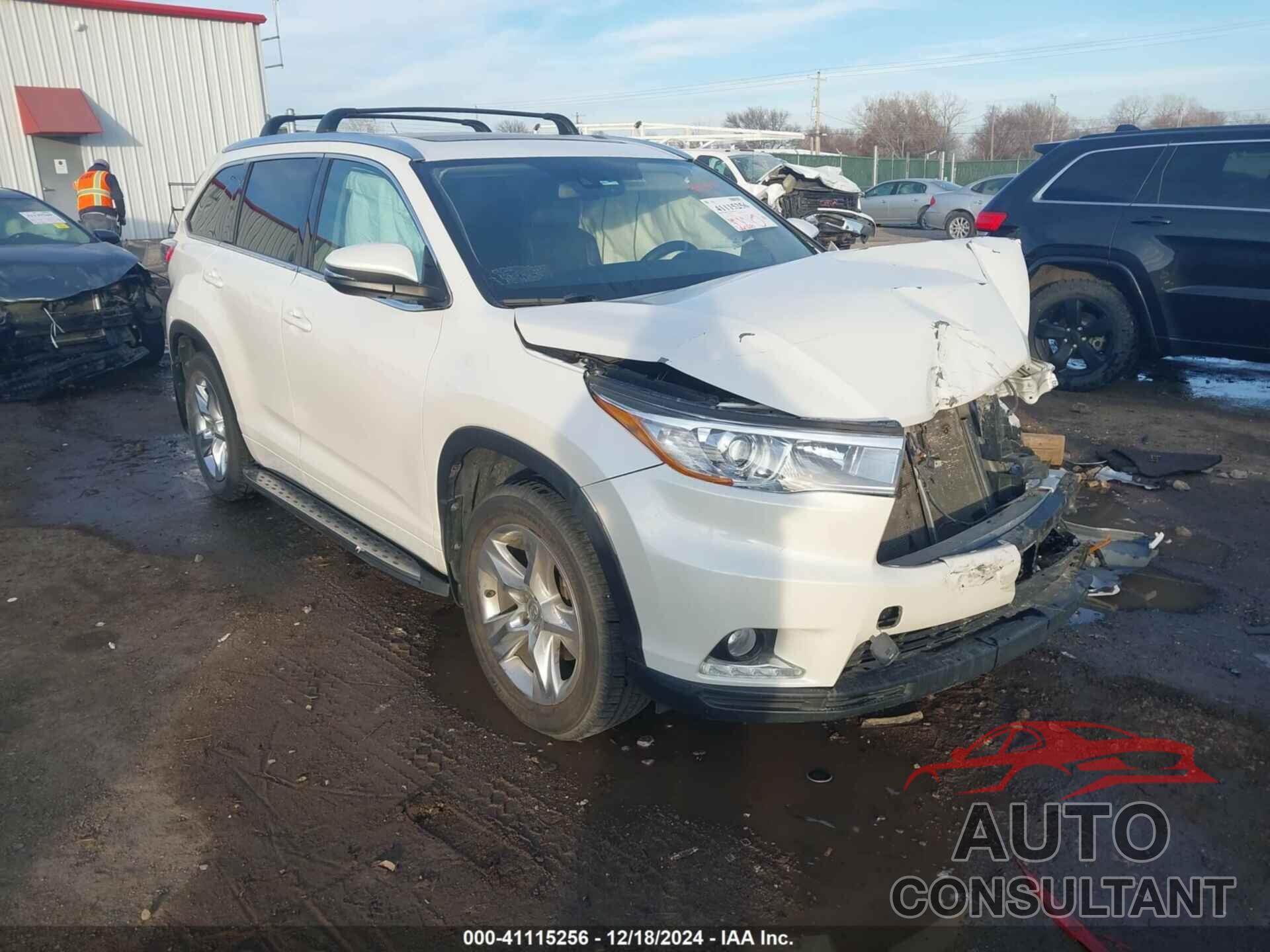 TOYOTA HIGHLANDER 2015 - 5TDDKRFH7FS220058