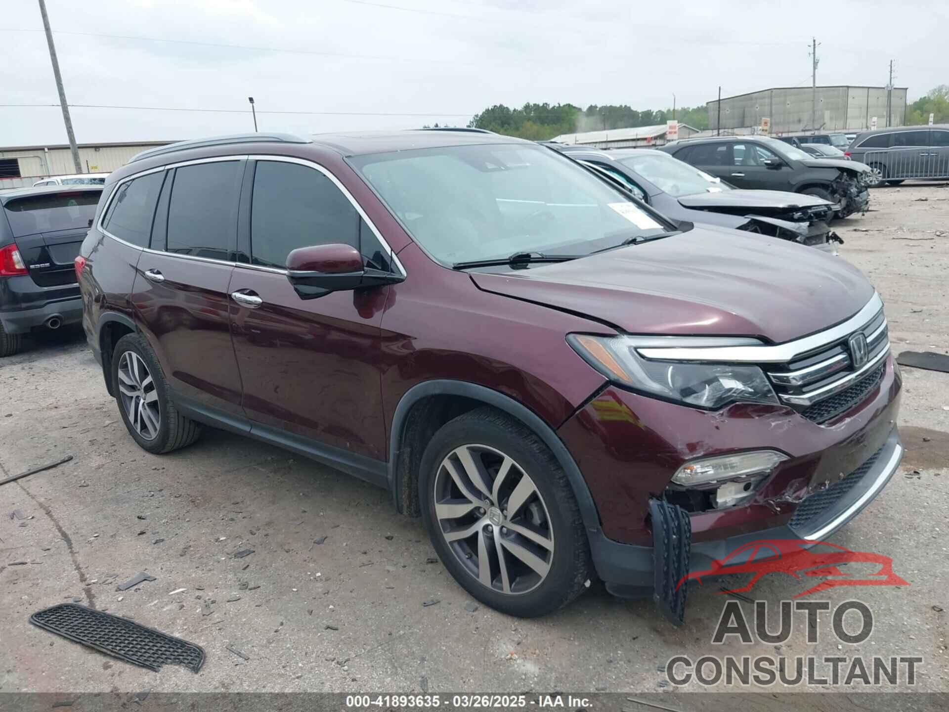 HONDA PILOT 2017 - 5FNYF5H90HB025169