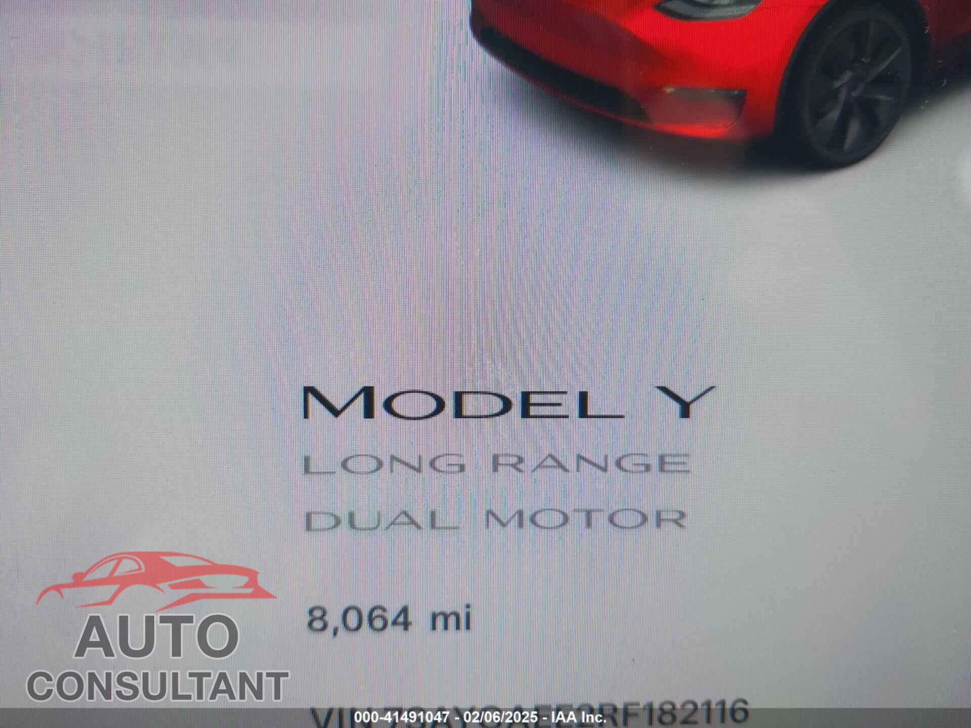 TESLA MODEL Y 2024 - 7SAYGAEE2RF182116