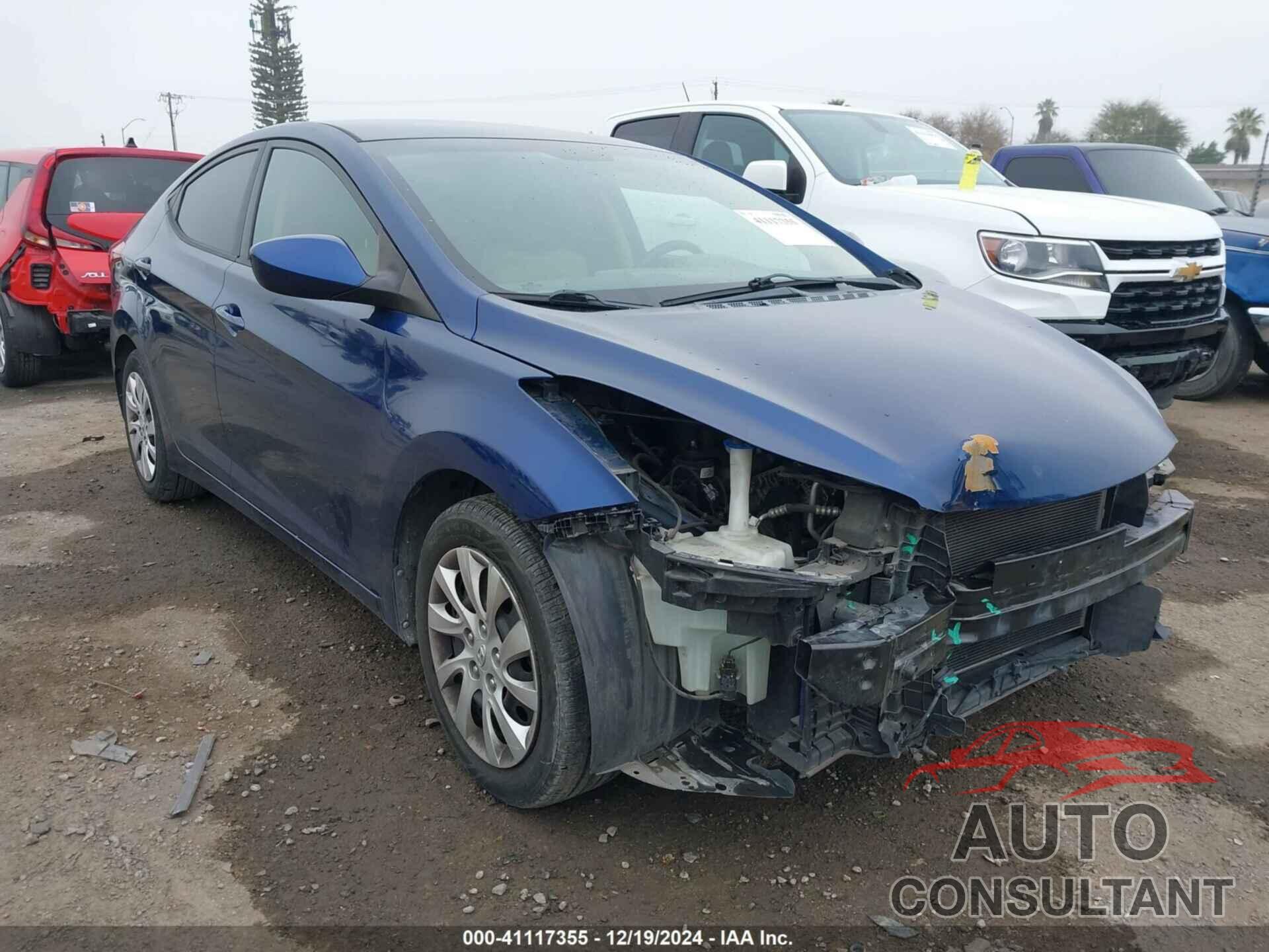 HYUNDAI ELANTRA 2013 - KMHDH4AE9DU643856