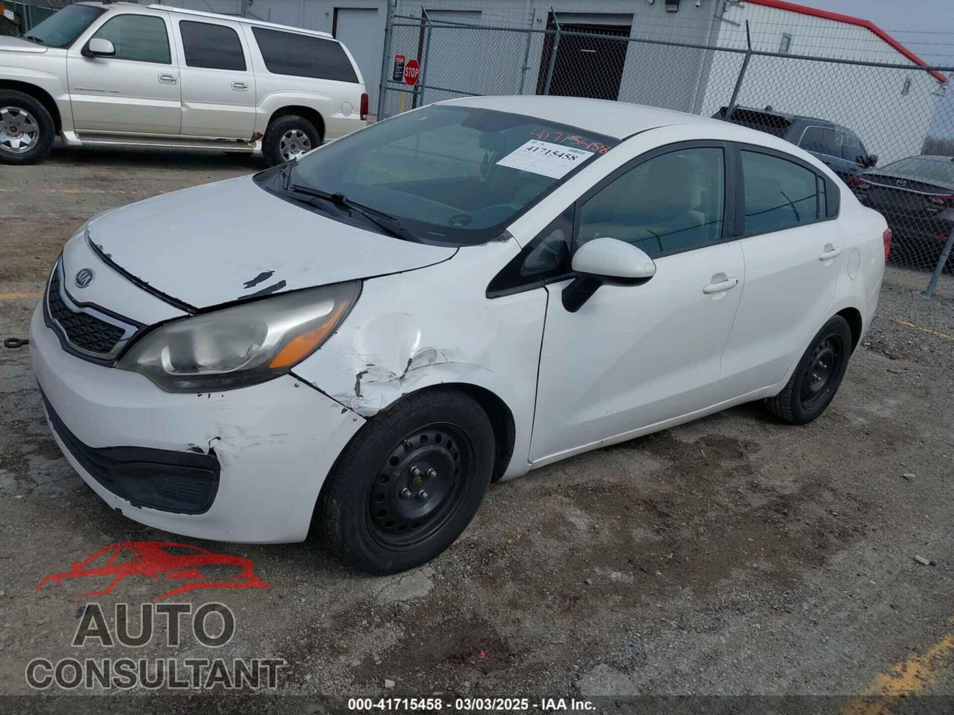 KIA RIO 2012 - KNADM4A38C6049757