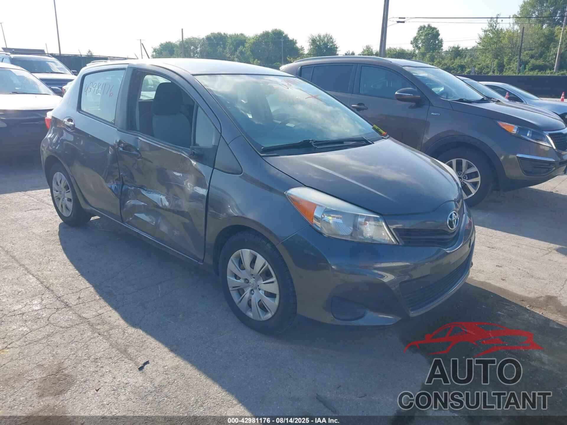 TOYOTA YARIS 2013 - JTDKTUD37DD554758