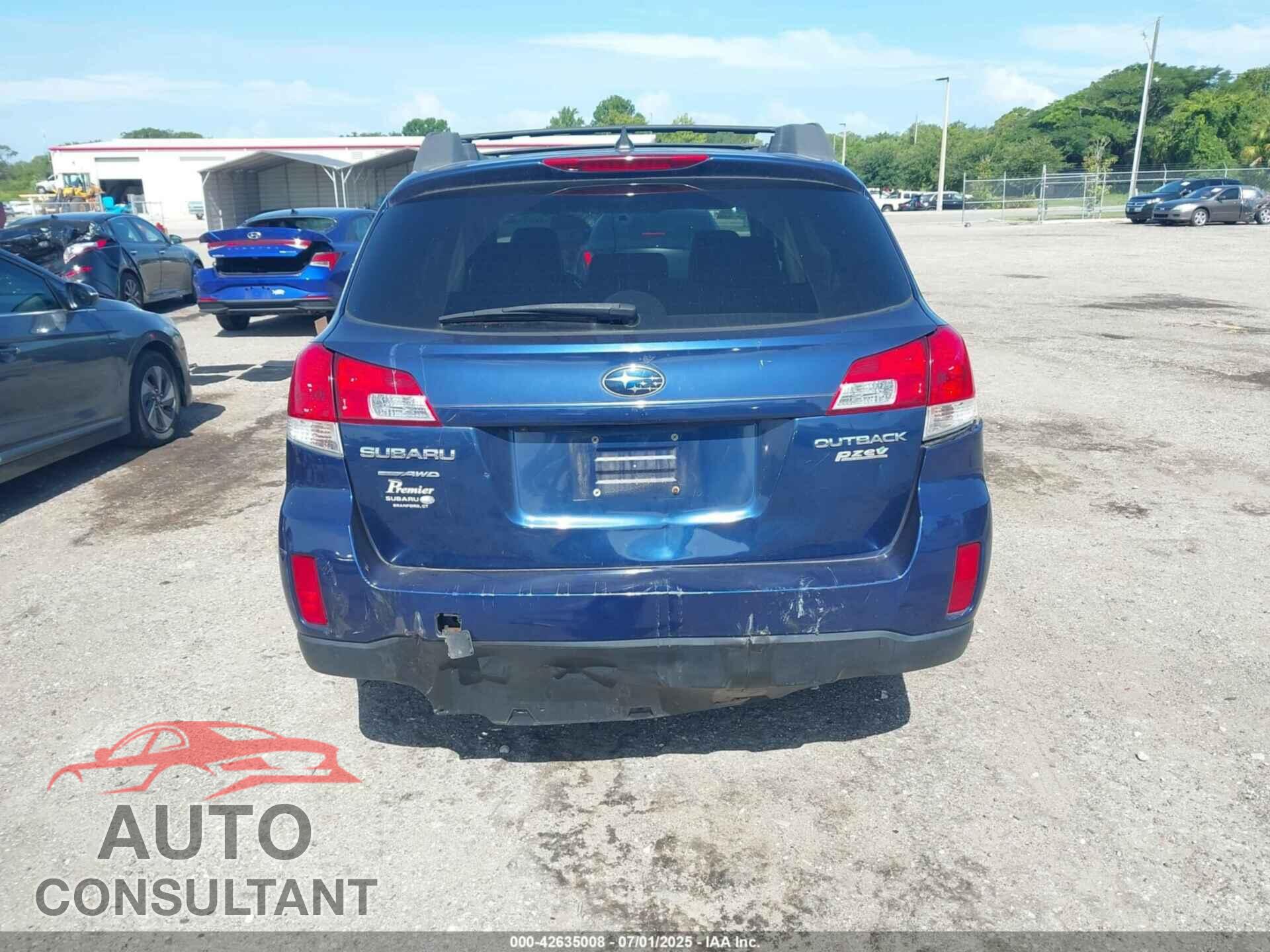SUBARU OUTBACK 2011 - 4S4BRBLC0B3317659