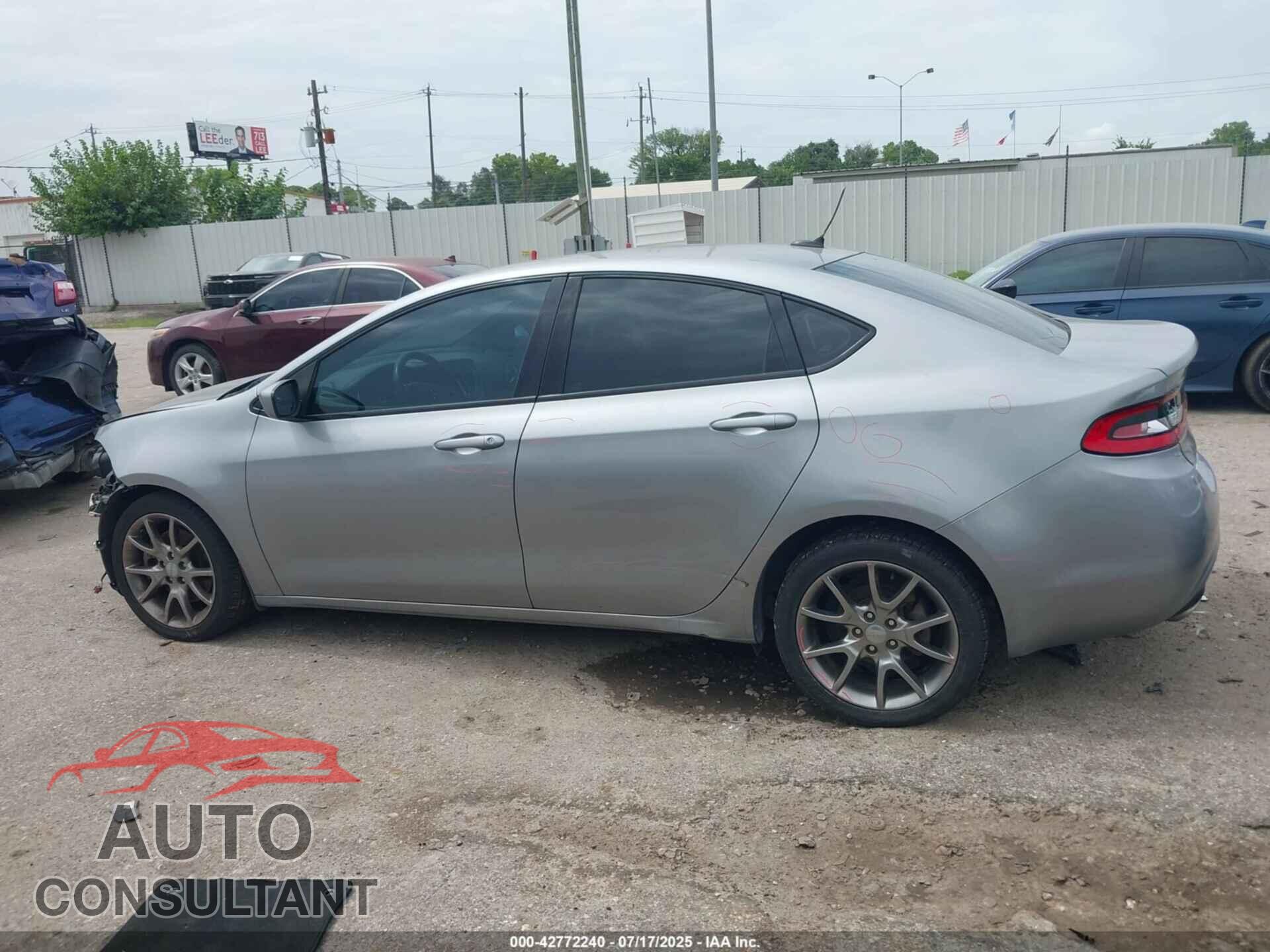 DODGE DART 2015 - 1C3CDFBB5FD201000
