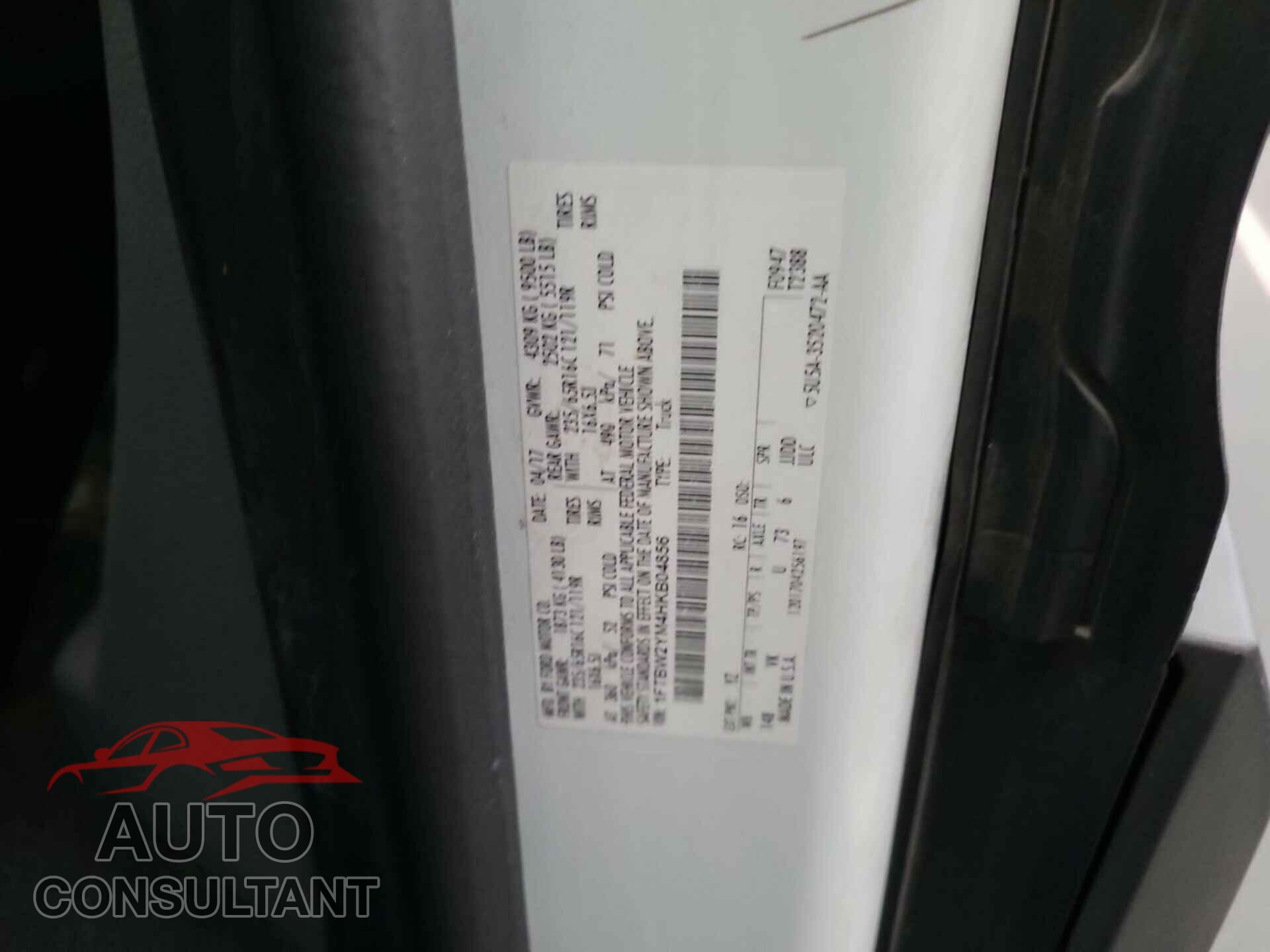 FORD TRANSIT 2017 - 1FTBW2YM4HKB04856