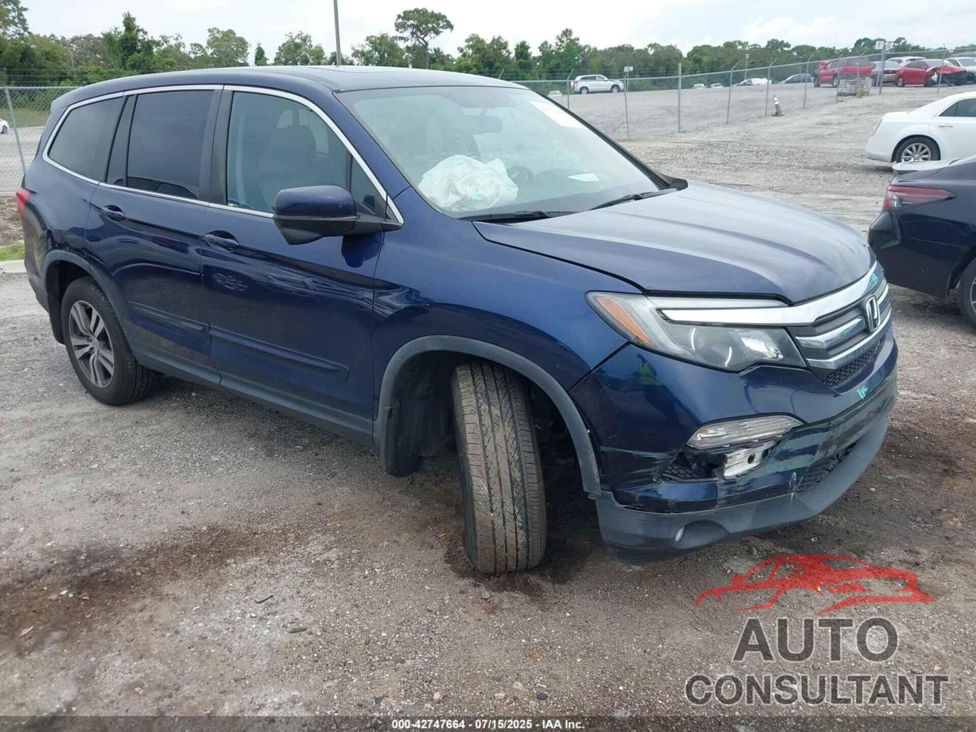 HONDA PILOT 2016 - 5FNYF5H52GB057908