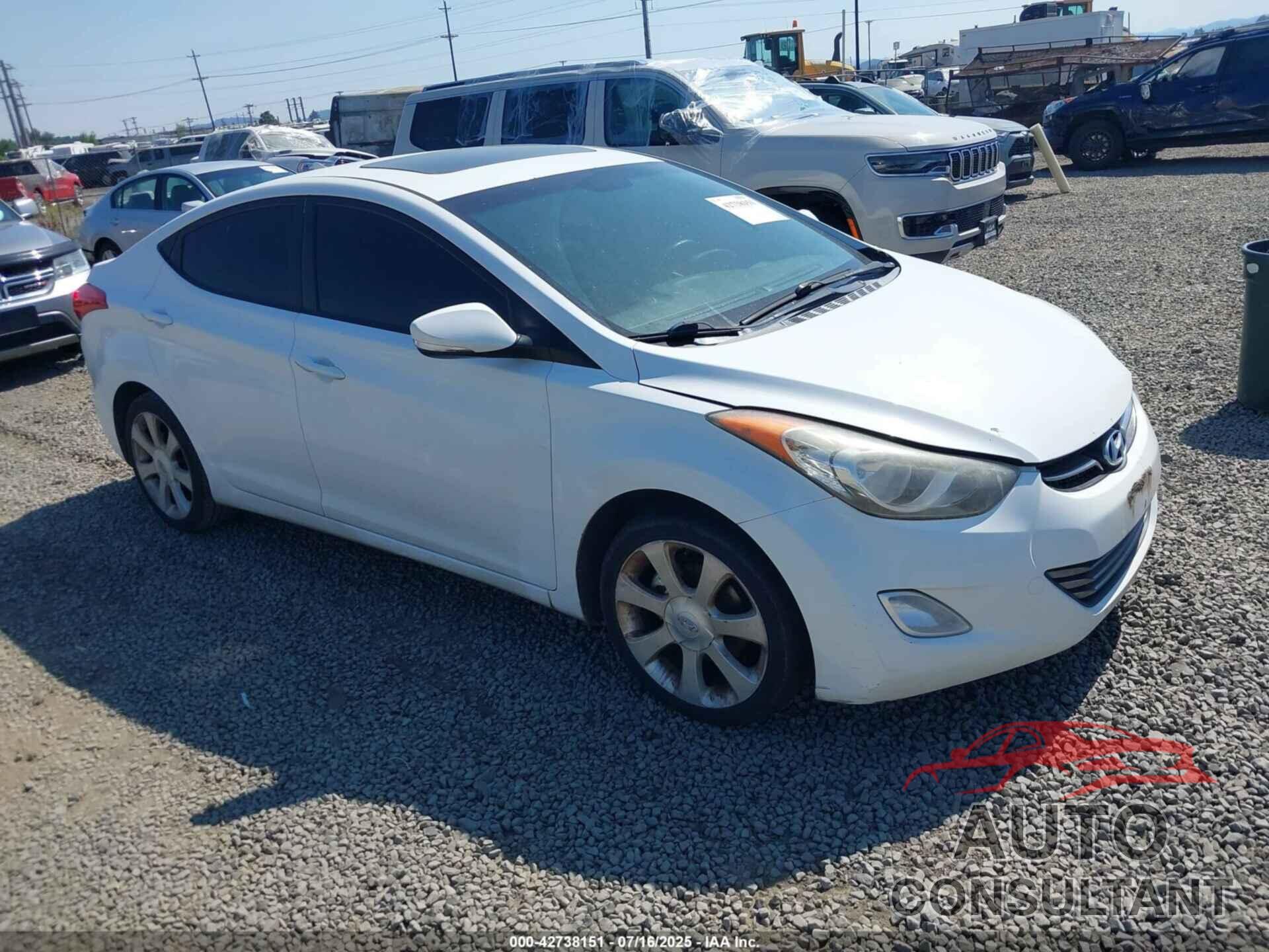 HYUNDAI ELANTRA 2012 - 5NPDH4AE6CH083601