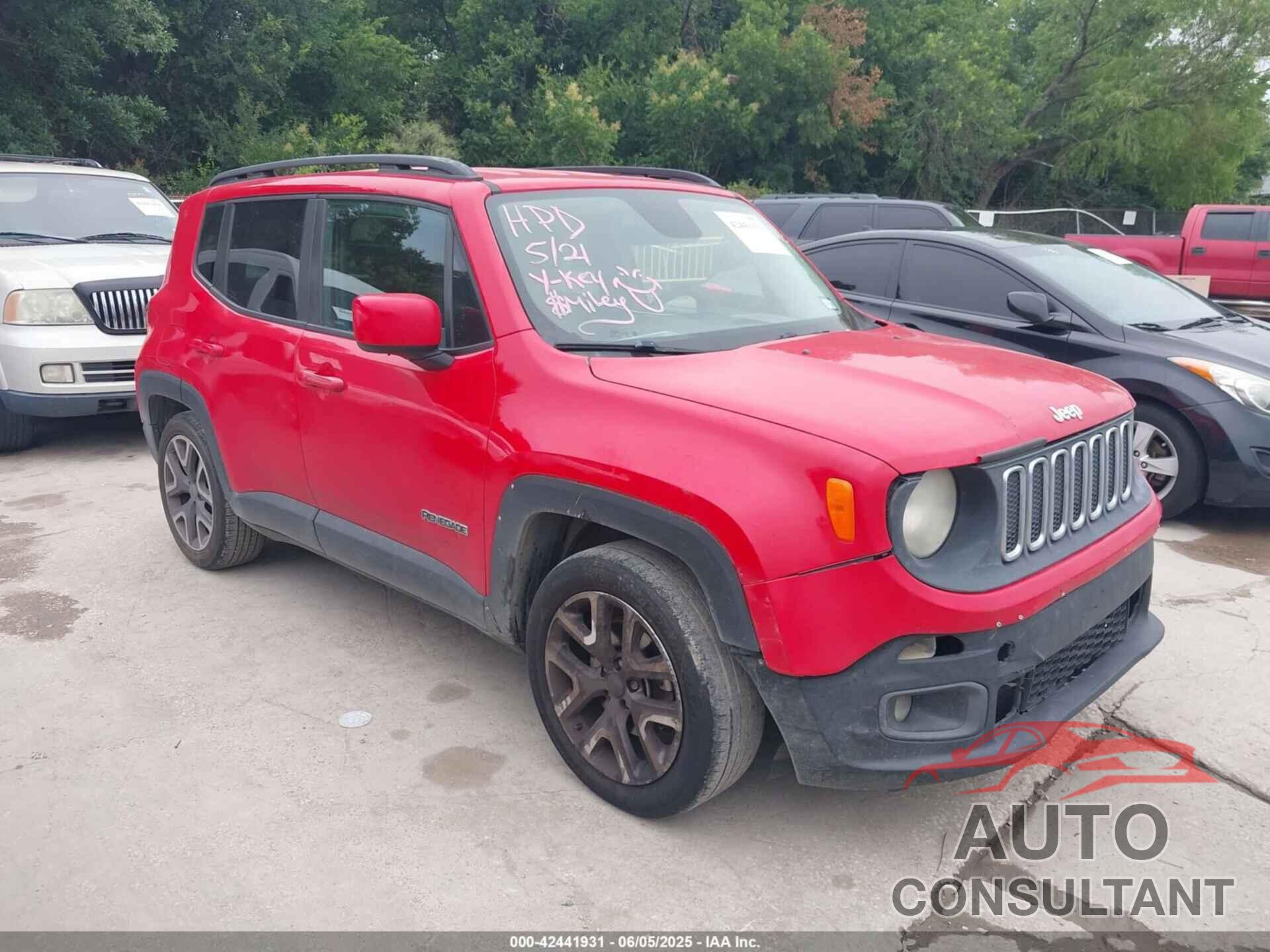 JEEP RENEGADE 2015 - ZACCJABT8FPB30408