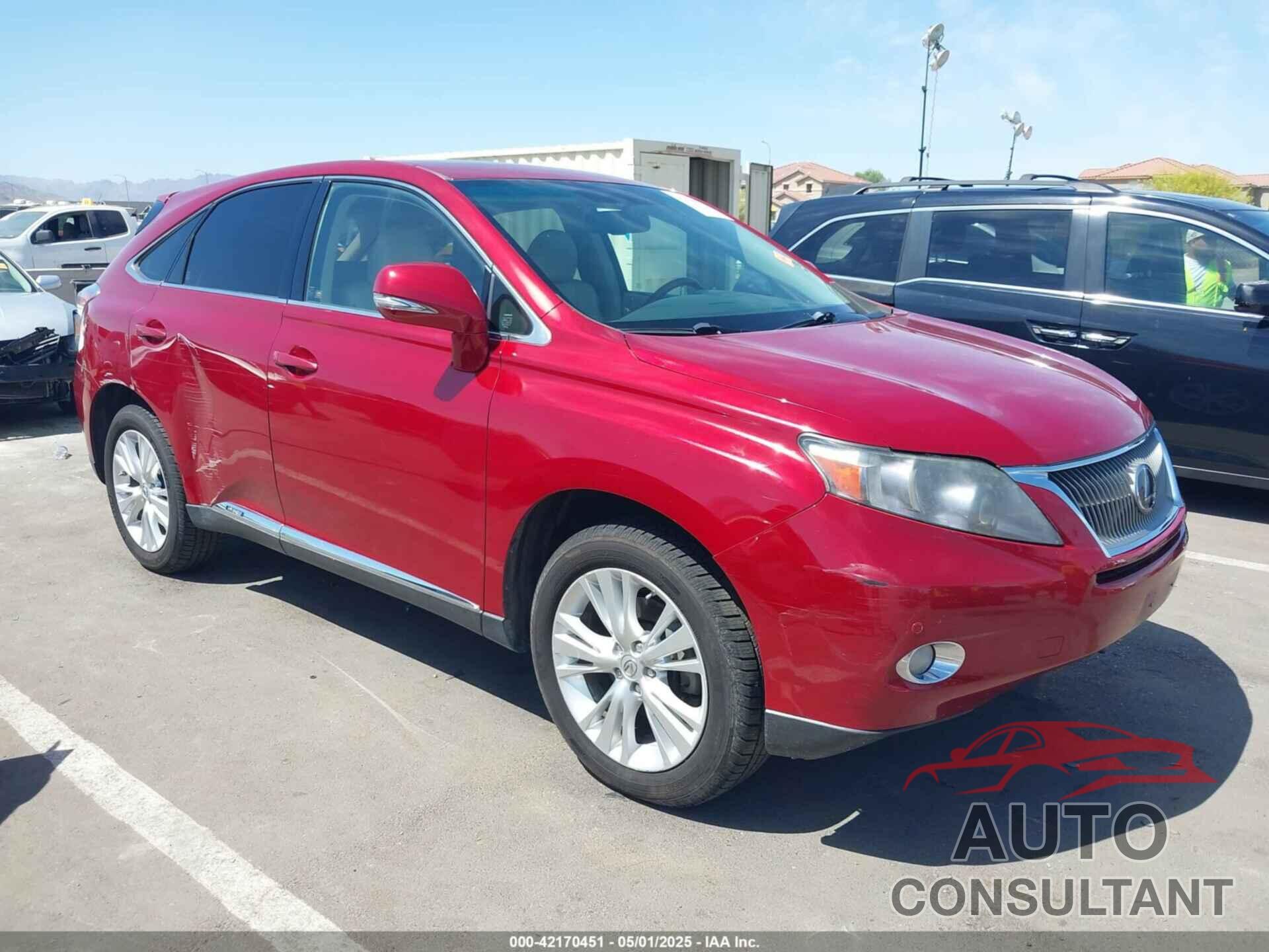 LEXUS RX 450H 2010 - JTJZB1BA8A2003499
