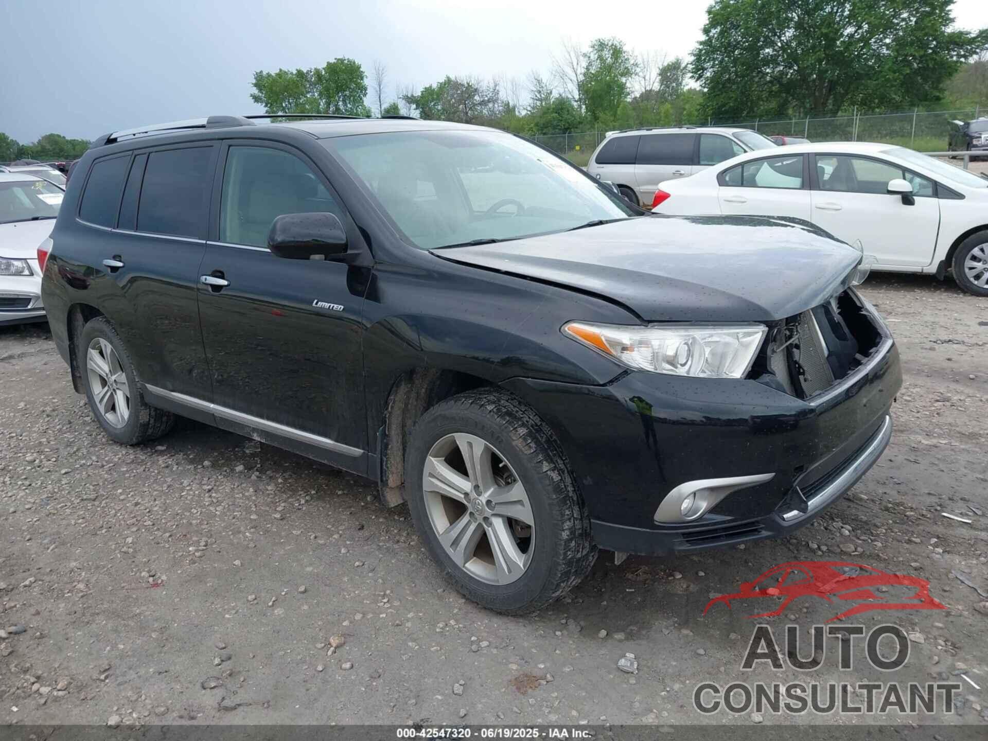 TOYOTA HIGHLANDER 2012 - 5TDDK3EH5CS132426