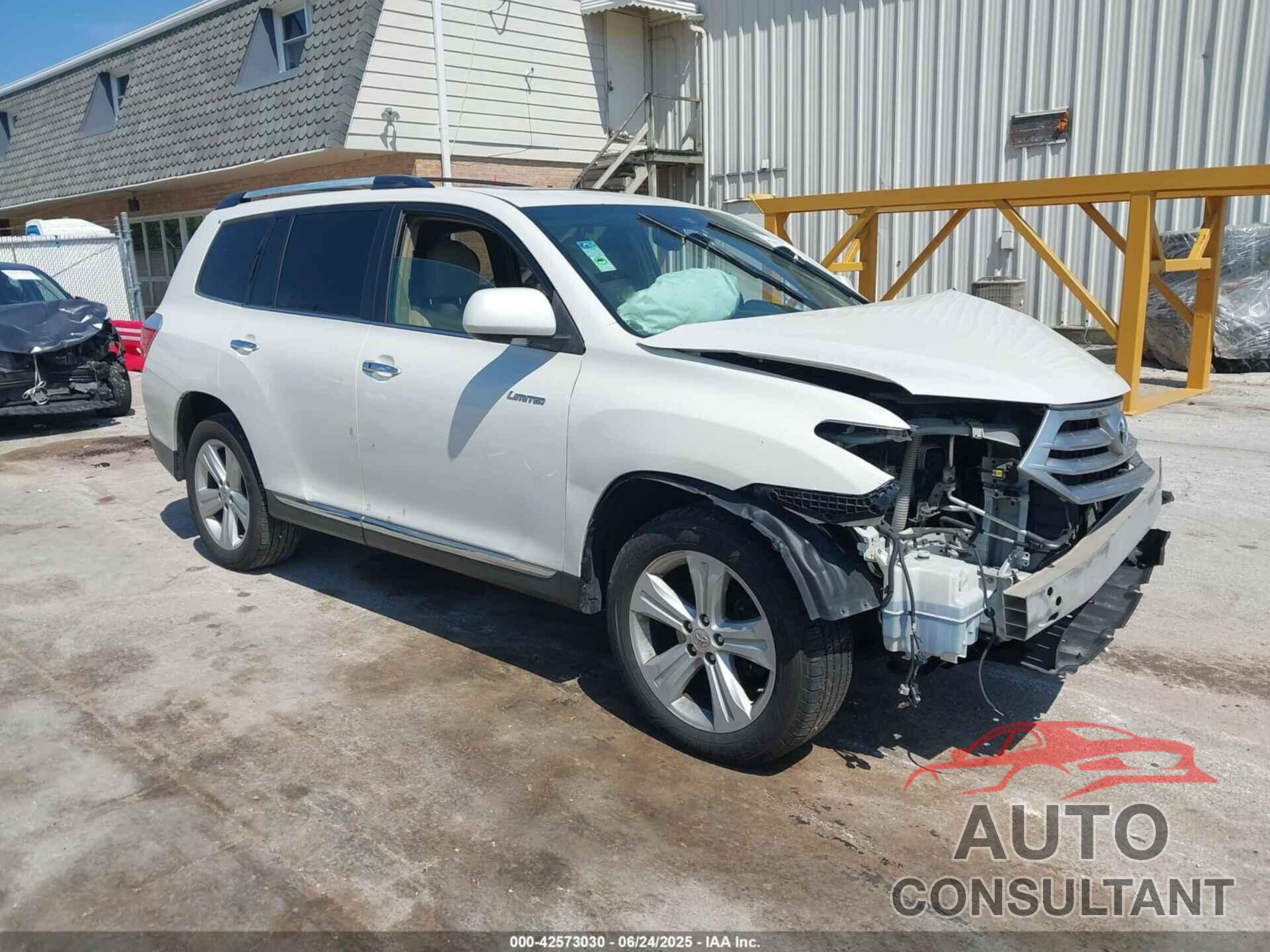 TOYOTA HIGHLANDER 2012 - 5TDDK3EH7CS142066
