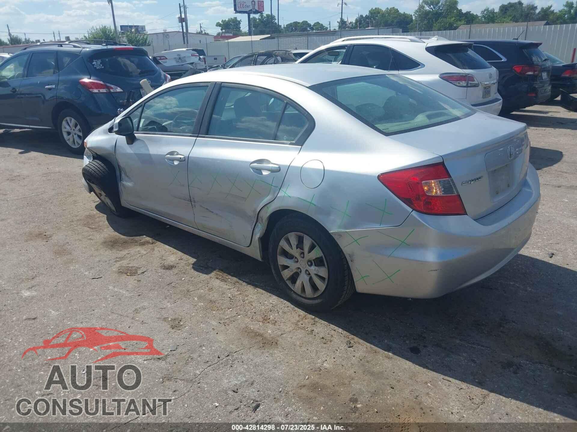 HONDA CIVIC 2012 - 2HGFB2F53CH612214