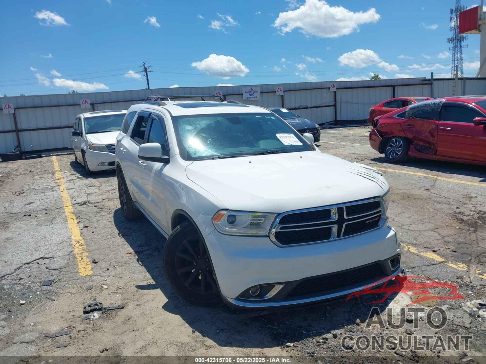 DODGE DURANGO 2017 - 1C4RDHAG2HC724384